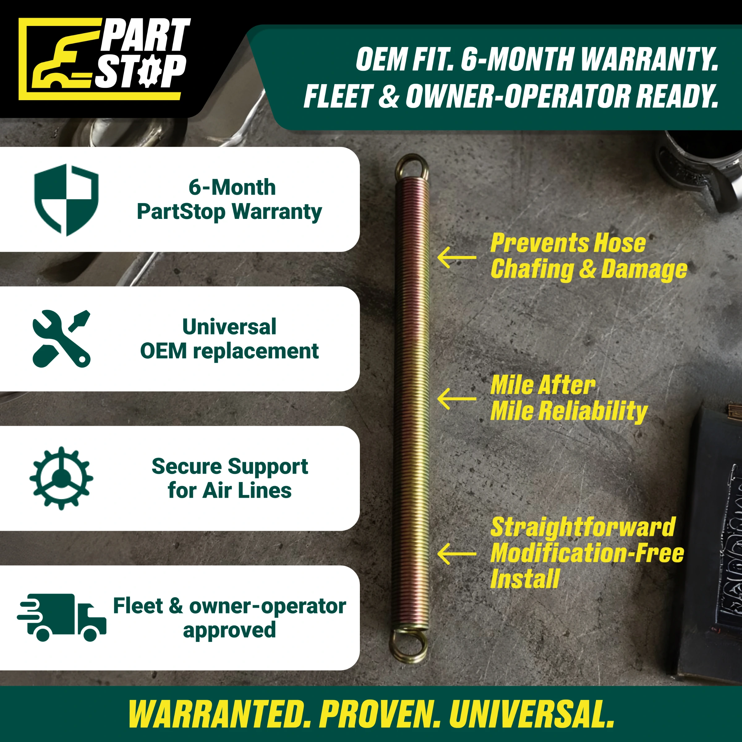 F01778S115 Air Hose Heavy Duty Trucks 30-2151 302171 169127 169157 PE13000 — infographic 3