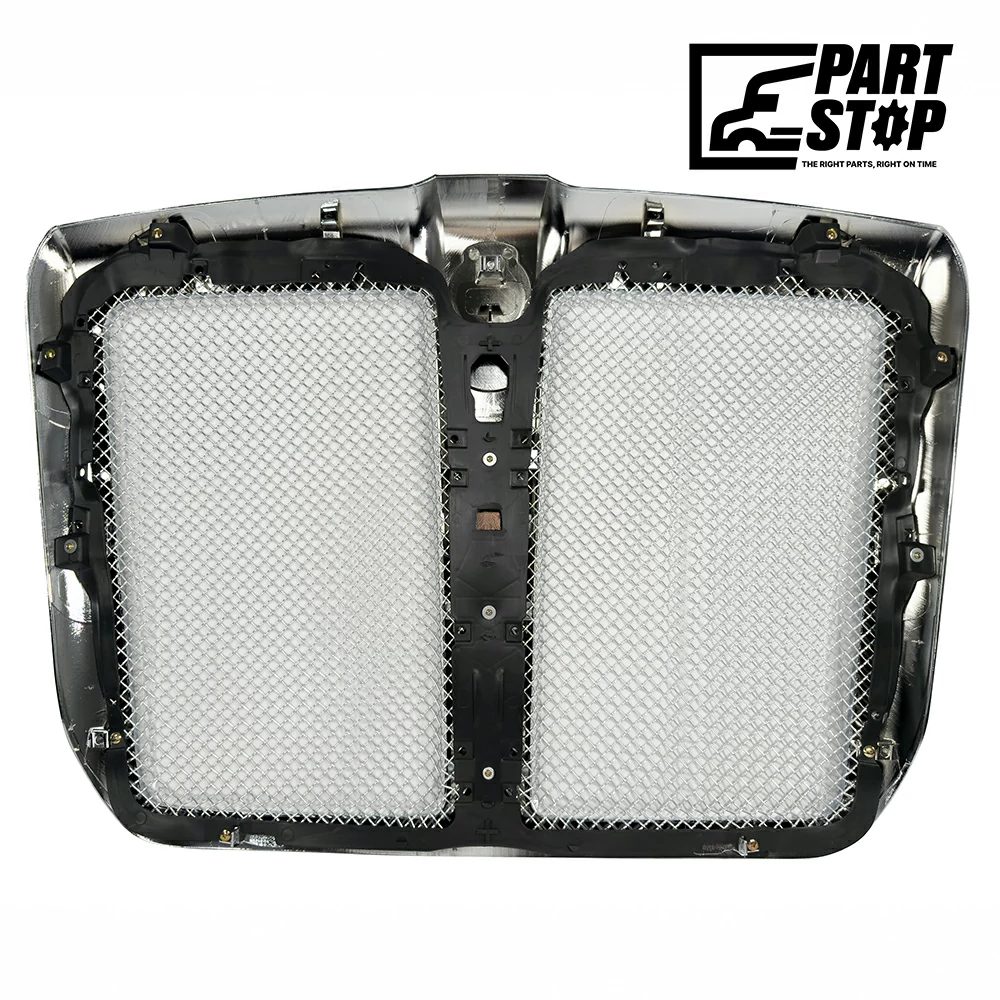 Chrome Grille+ Bug Screen –fit Kenworth T680 2015-2022 L296155100 No Emblem Aftermarket — photo 2