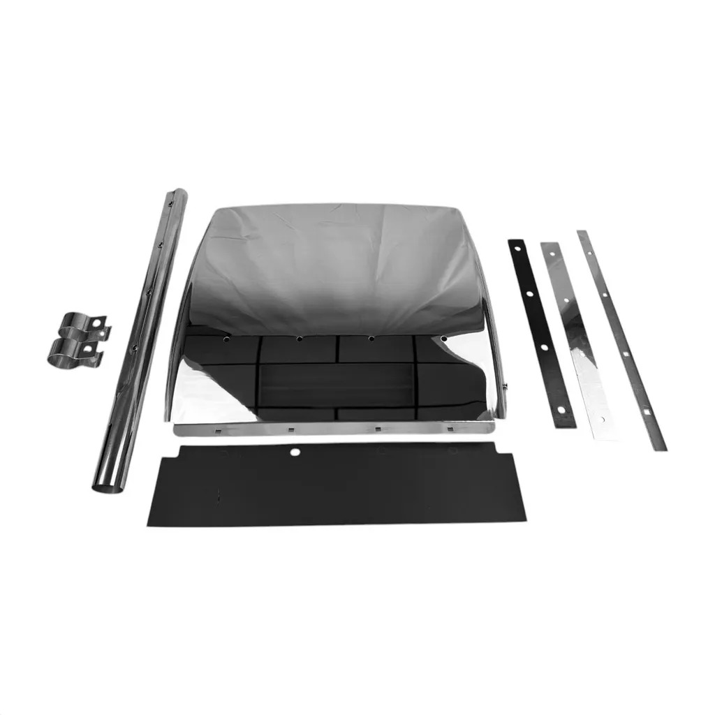 24"x 24" Stainless Steel Quarter Fender Set for Semi Truck  Universal — photo 2