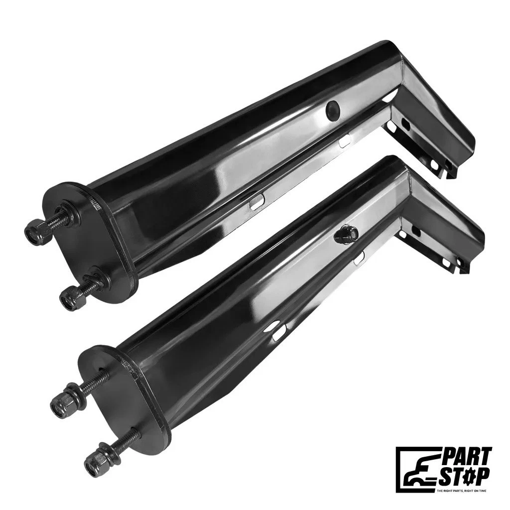 30" 45 Degree Angled Mud Flap Hanger Stainless Steel 2-1/2" Bolt Spacing Pair — photo 2