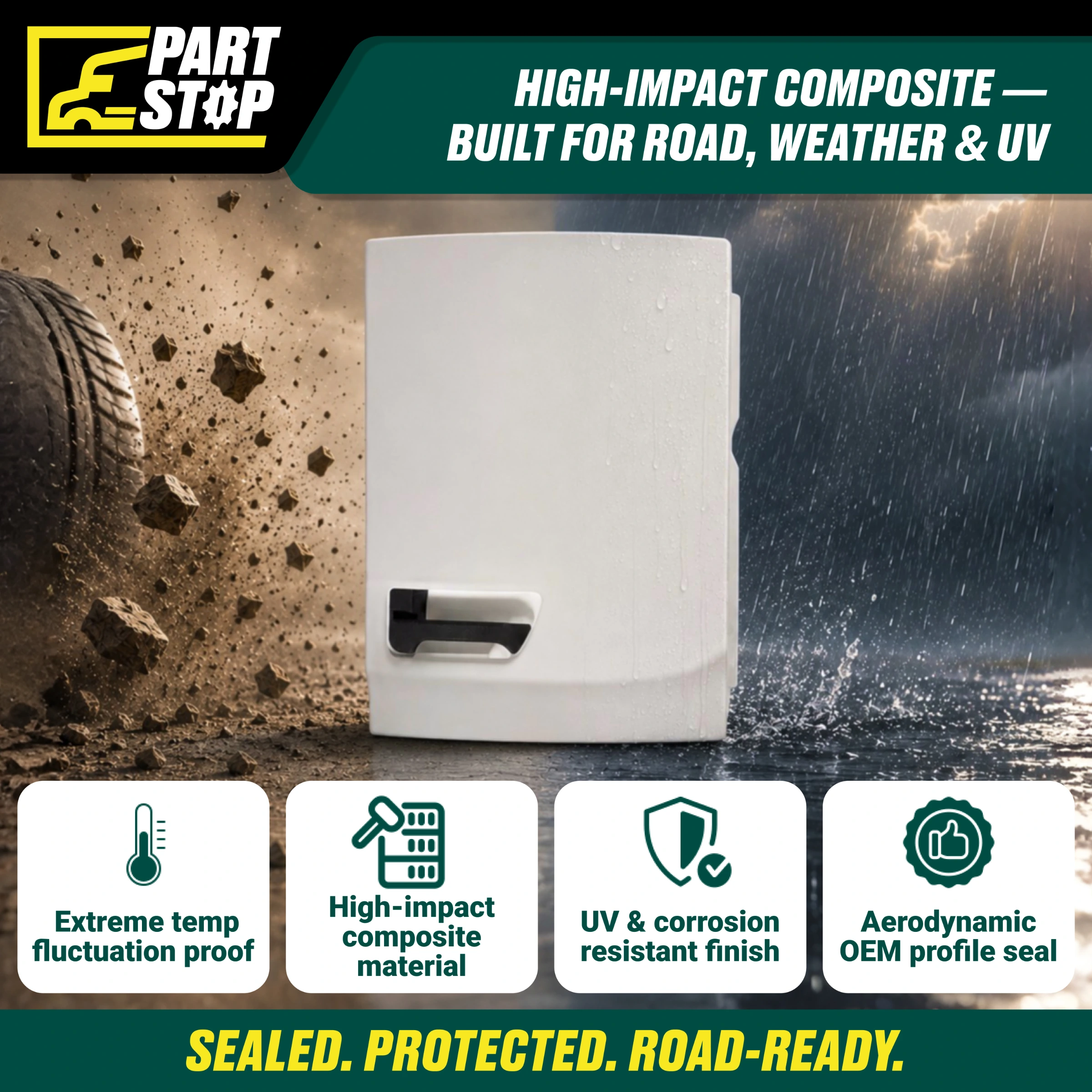 DR-011A Reefer Roadside Center Door - Fits Thermo King Precedent S-600, S-700, C-600 Series - Replaces OEM 98-9640 — infographic 2