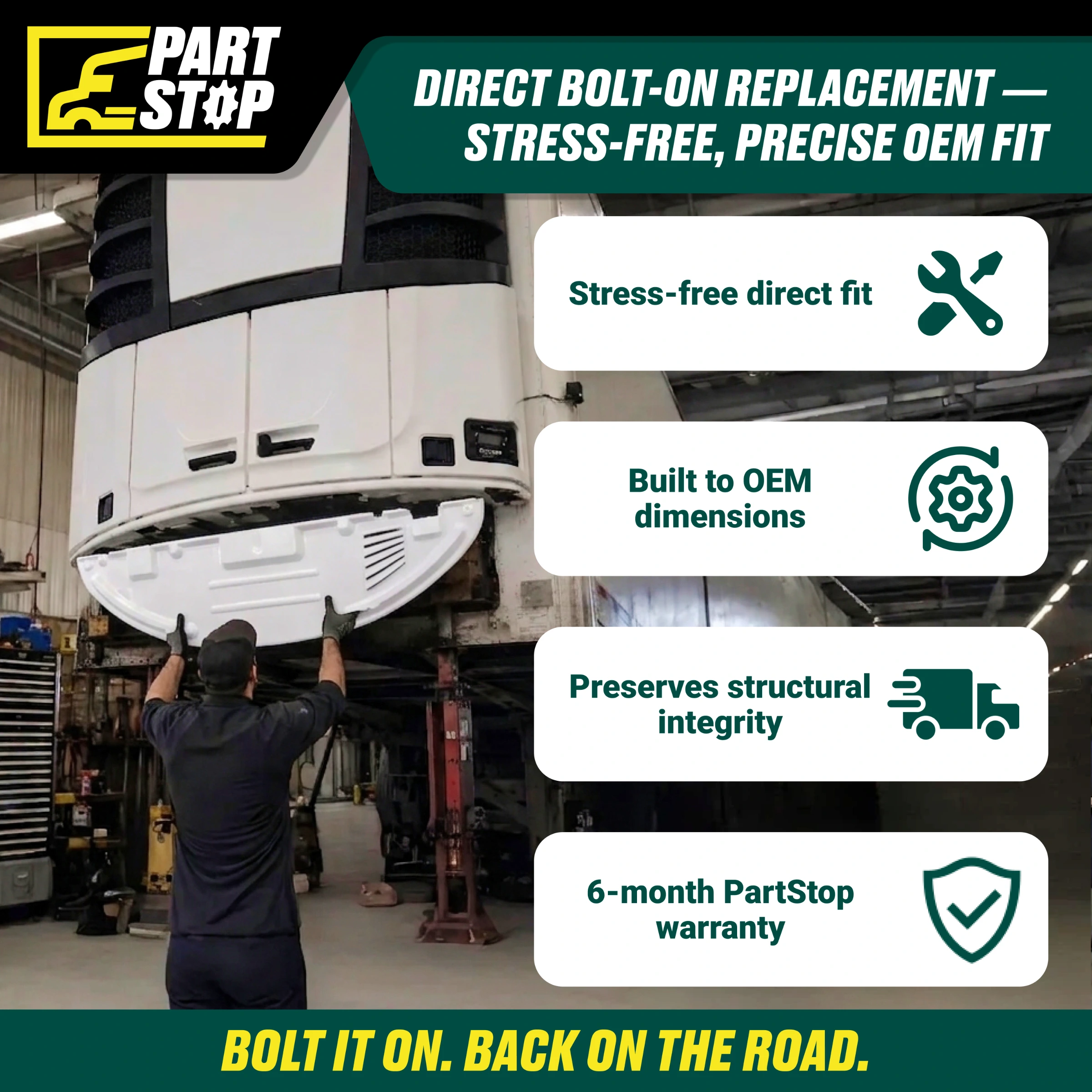 Reefer Bottom Pan - Fits Thermo King Precedent S-600, S-700, C-600 Series - Replaces 93-1224, 90-3673,DR-015 — infographic