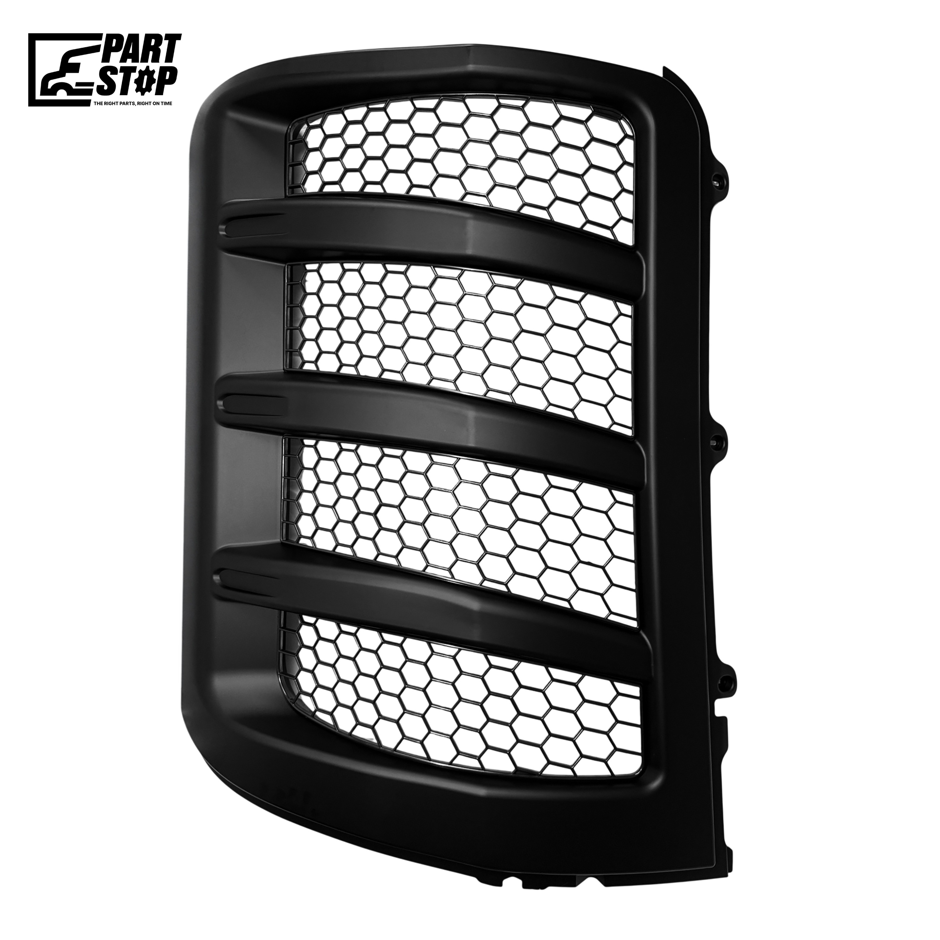 DR-017A Reefer Curbside Black Grille with Mesh - Fits Thermo King Precedent S-600, S-700, C-600 Series - Replaces 98-9118