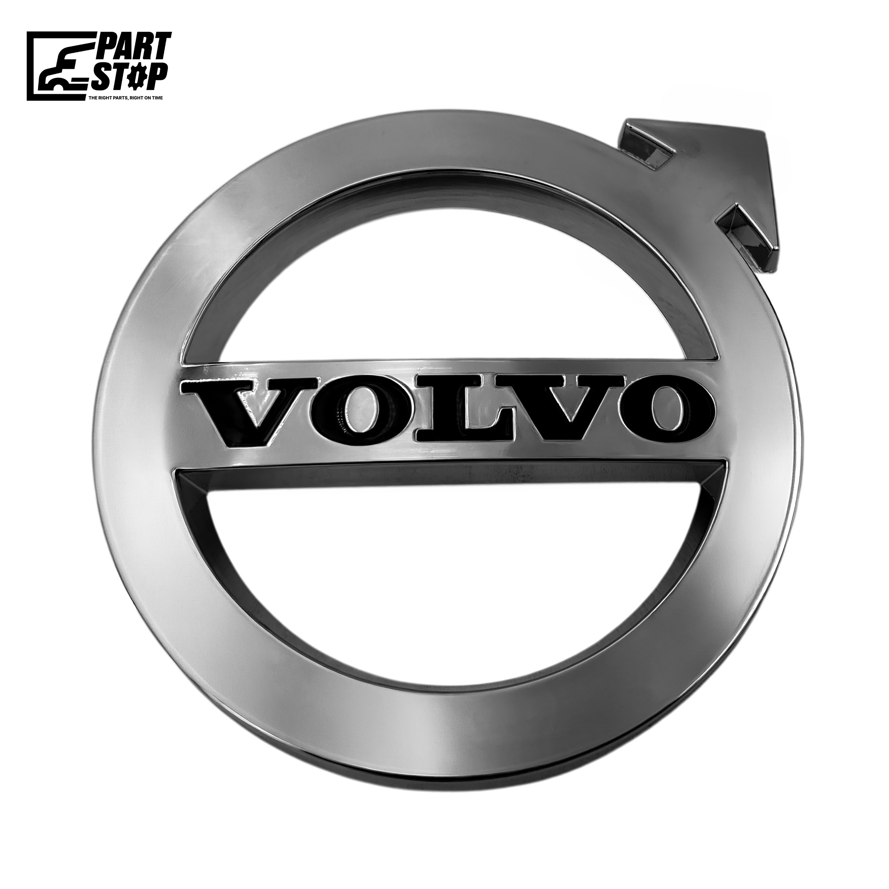 F00767 Volvo VNL Emblem 2018+ Chrome Iron Mark Front Grill Logo Badge