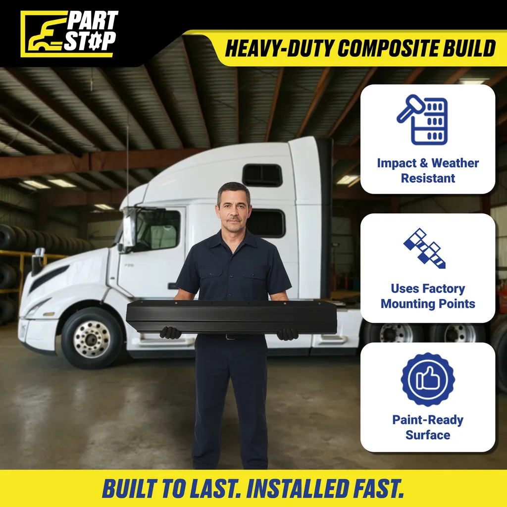 82768267  LH Front Fairing Extension Replacement Fits Volvo VNL 2018-2023 — infographic