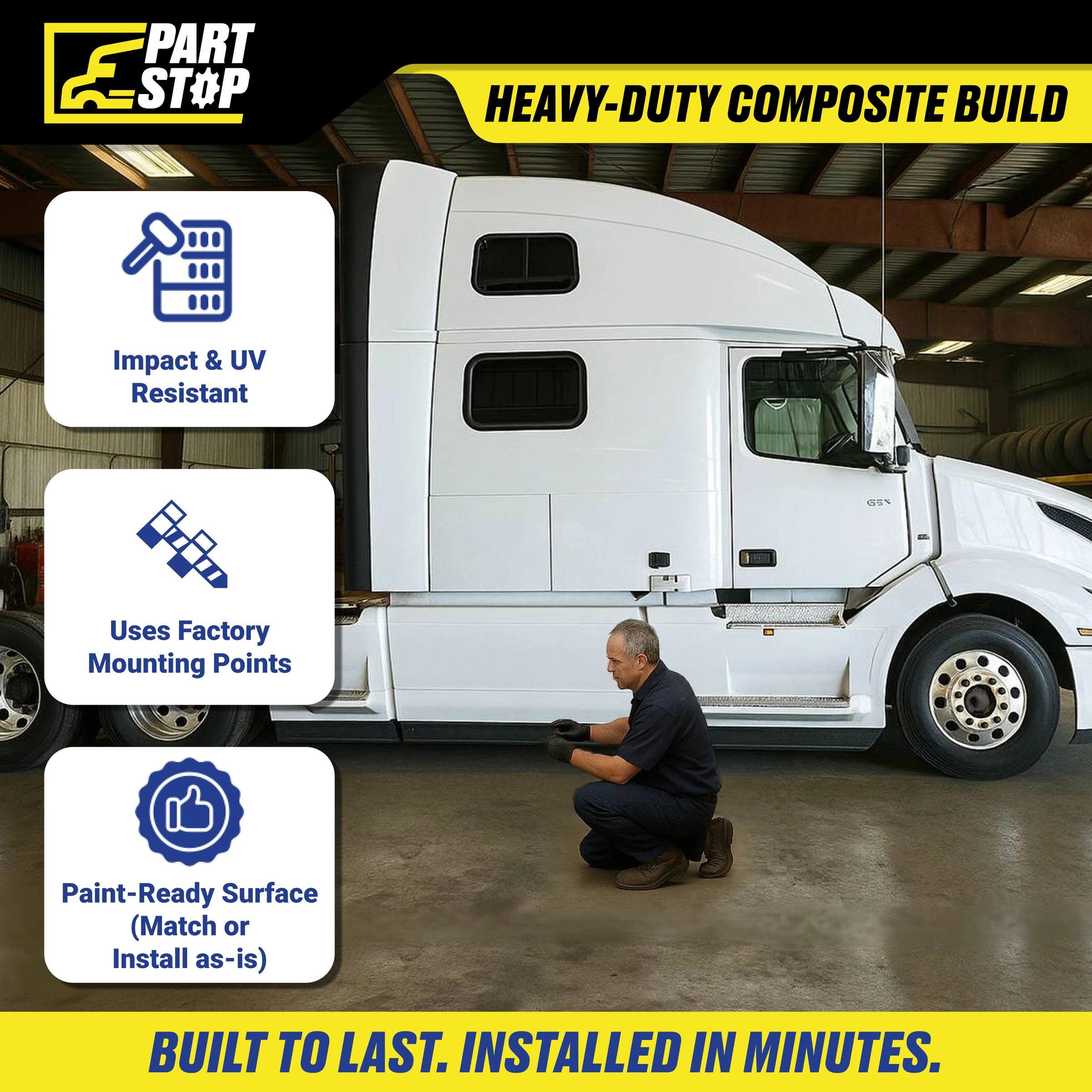 Volvo VNL Fairing Set — LEFT + RIGHT (Complete) KIT — infographic 14