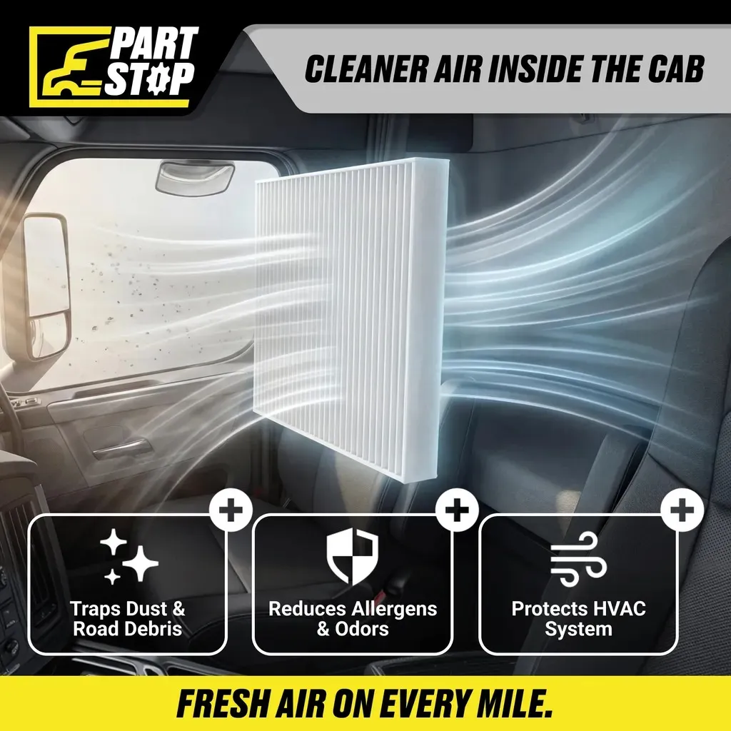 91559 Cabin Air Filter Fits Freightliner , Aftermarket , AF26235 , P609422 — infographic