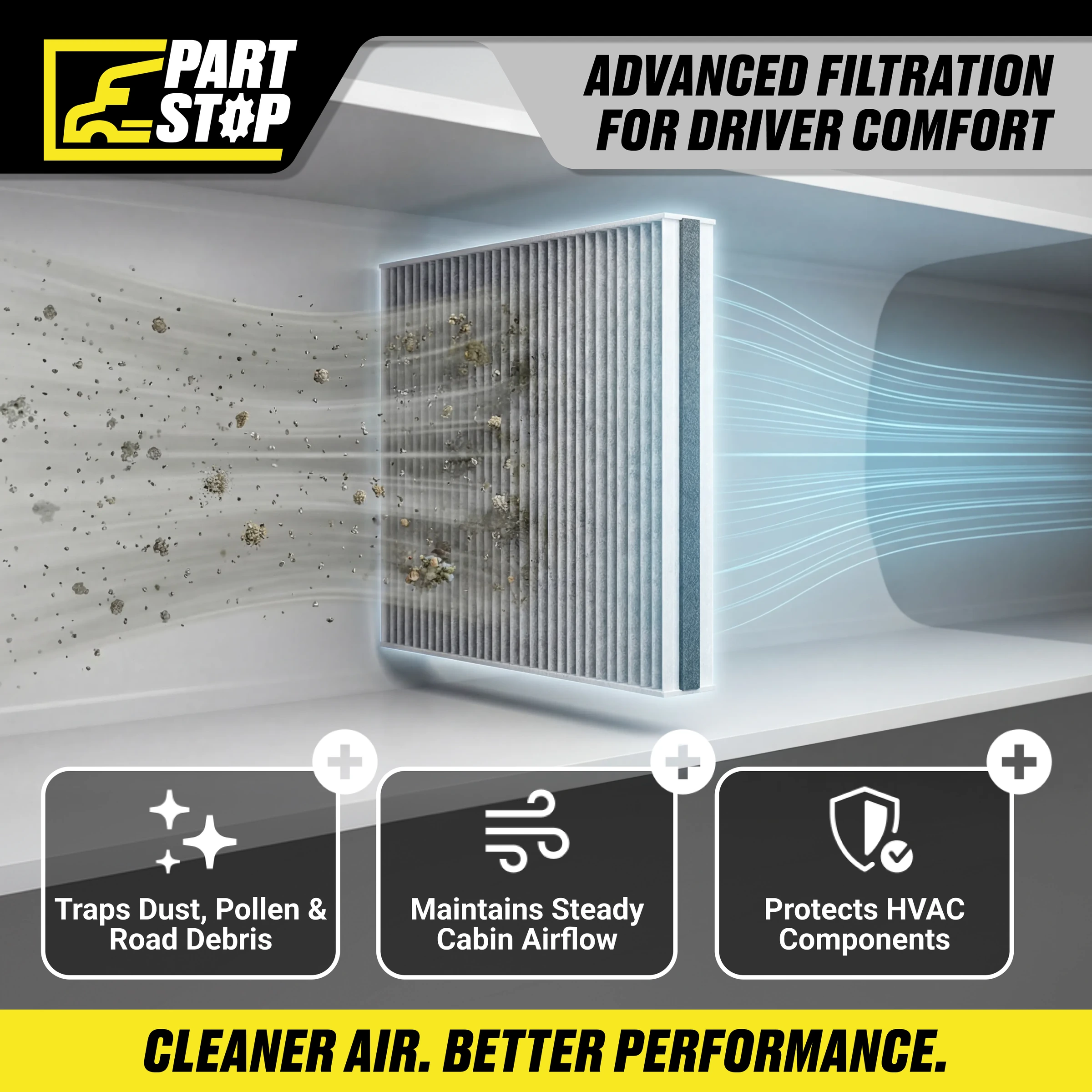 AF26427 Cabin Air Filter Fits Freightliner , 36000006 , PA5359 Aftermarket — infographic