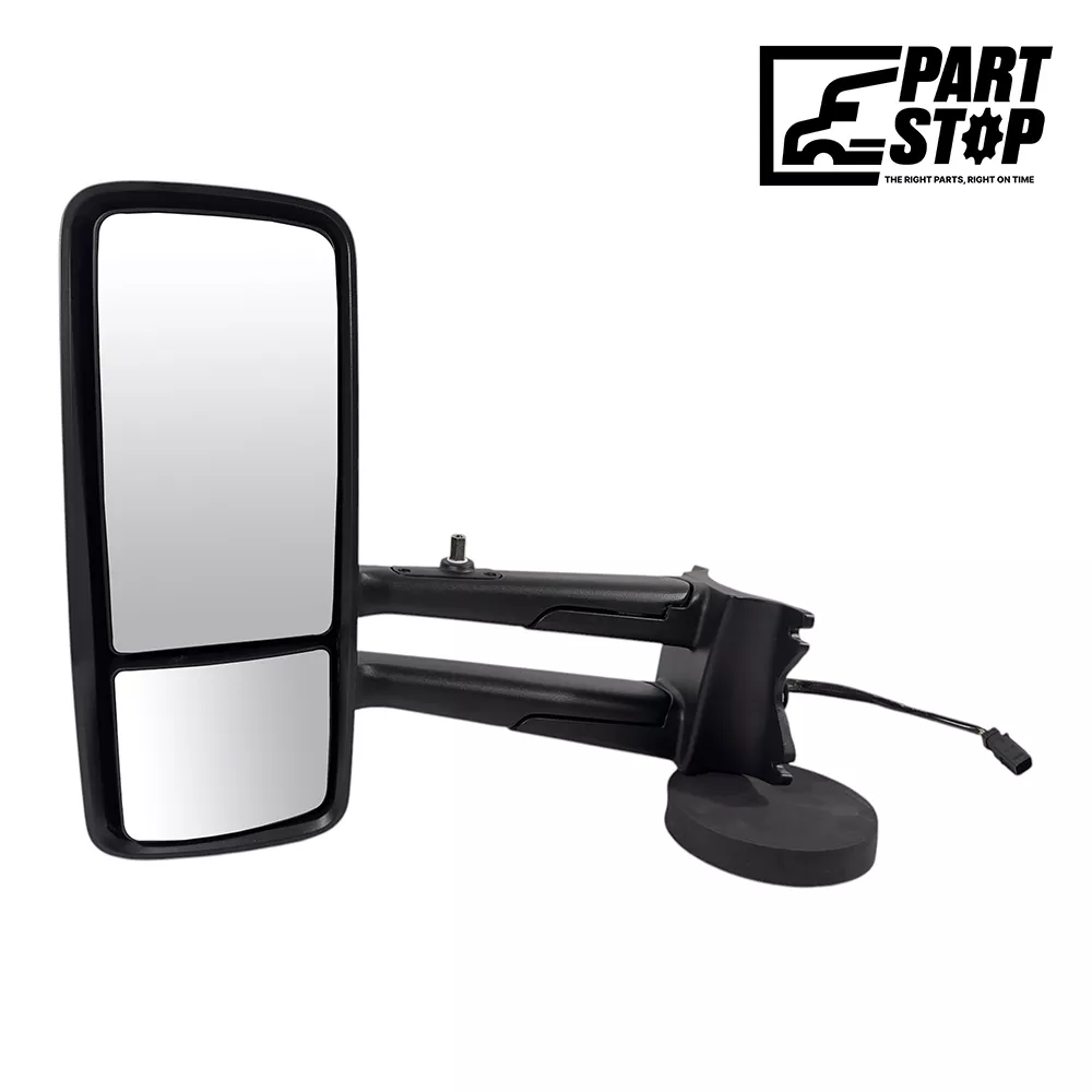 LH Mirror with Bracket Fits Kenworth Black Heated Electric R59-6092-220000