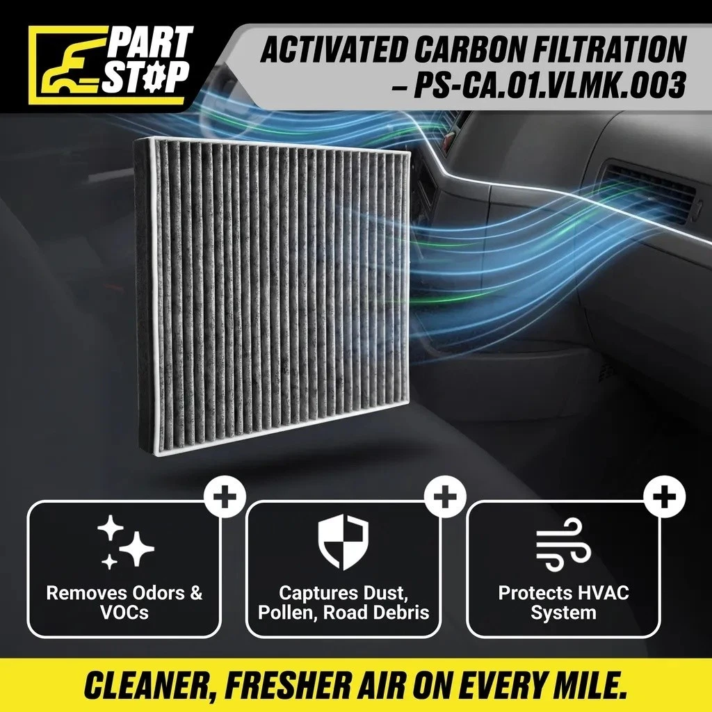 Carbon Cabin Air Filter Fits Volvo VNL Fits Mack  AF26405 20435801 P606555 — infographic