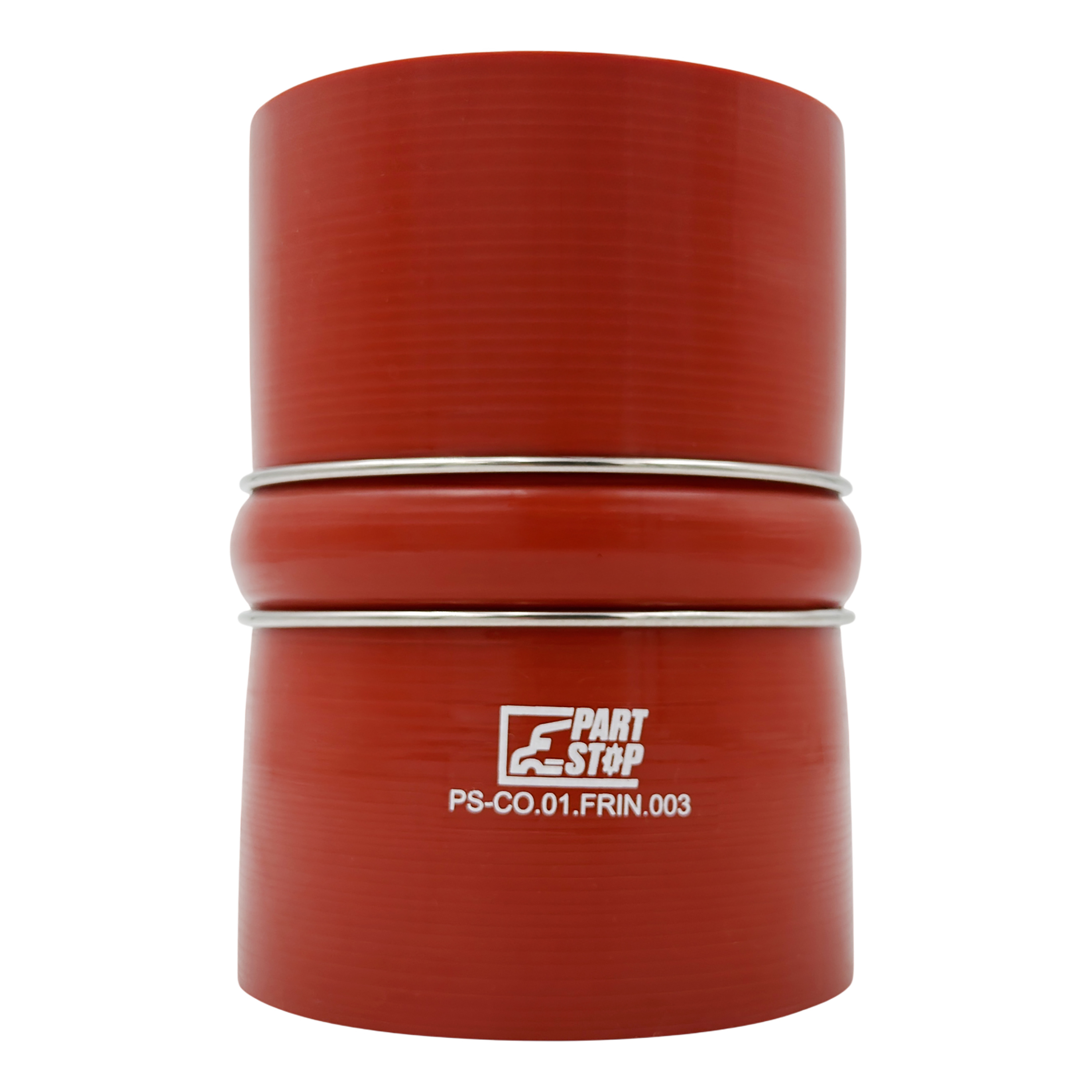 Silicone CAC Hump Hose - 4" ID x 6" Length with 2 Stainless Steel Rings - High-Temp Hot Side for Freightliner, International & Kenworth F02485S352 — photo 2