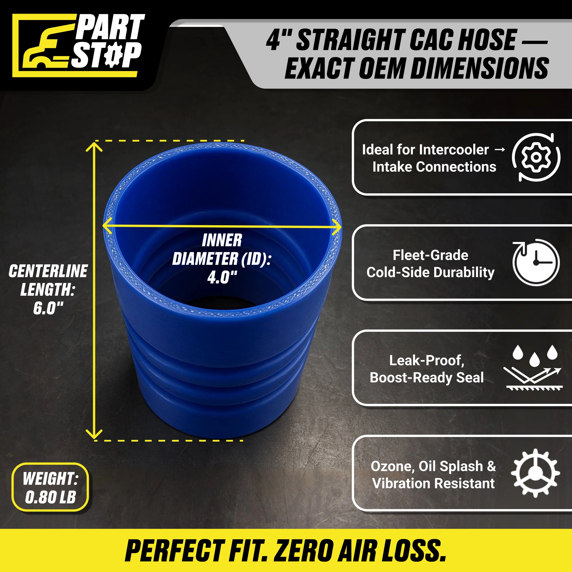 Charge Air Cooler Hose Fits  DD15 ,56116400, 3558834C1, 3625343C1, 561.16400 — infographic