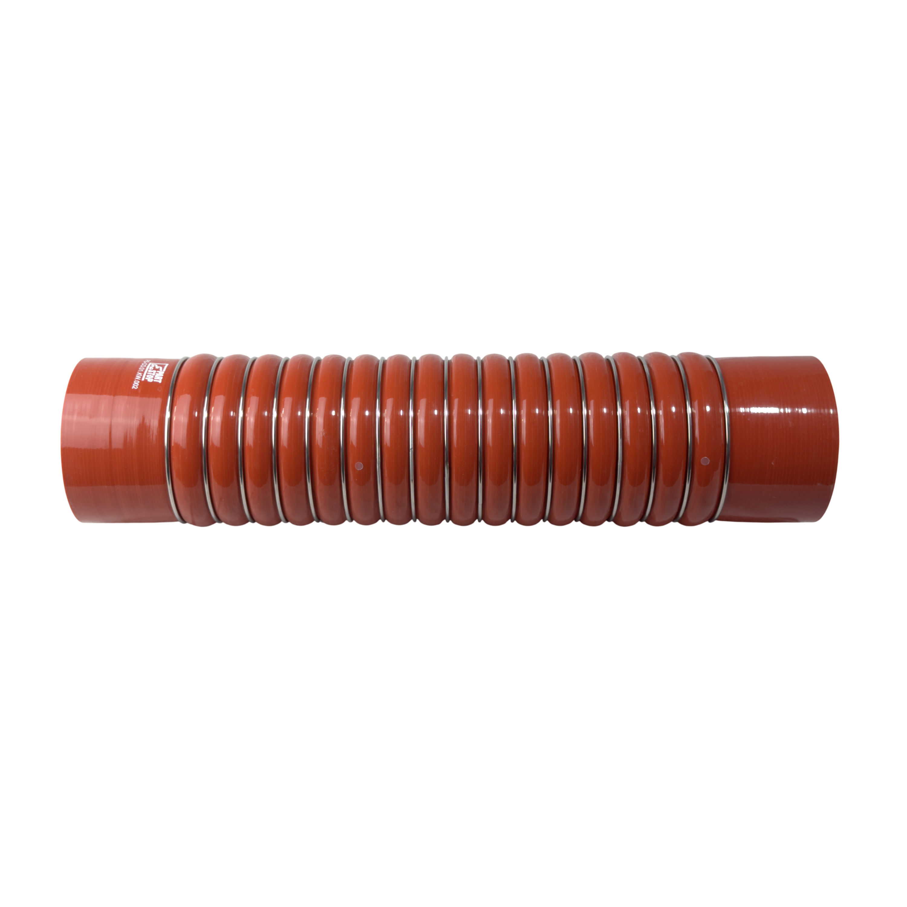 Extra-Long Silicone Bellows Hose - 4" ID x 19" Length - 16-Hump with 17 Stainless Steel Rings - Fits Kenworth F02499S352