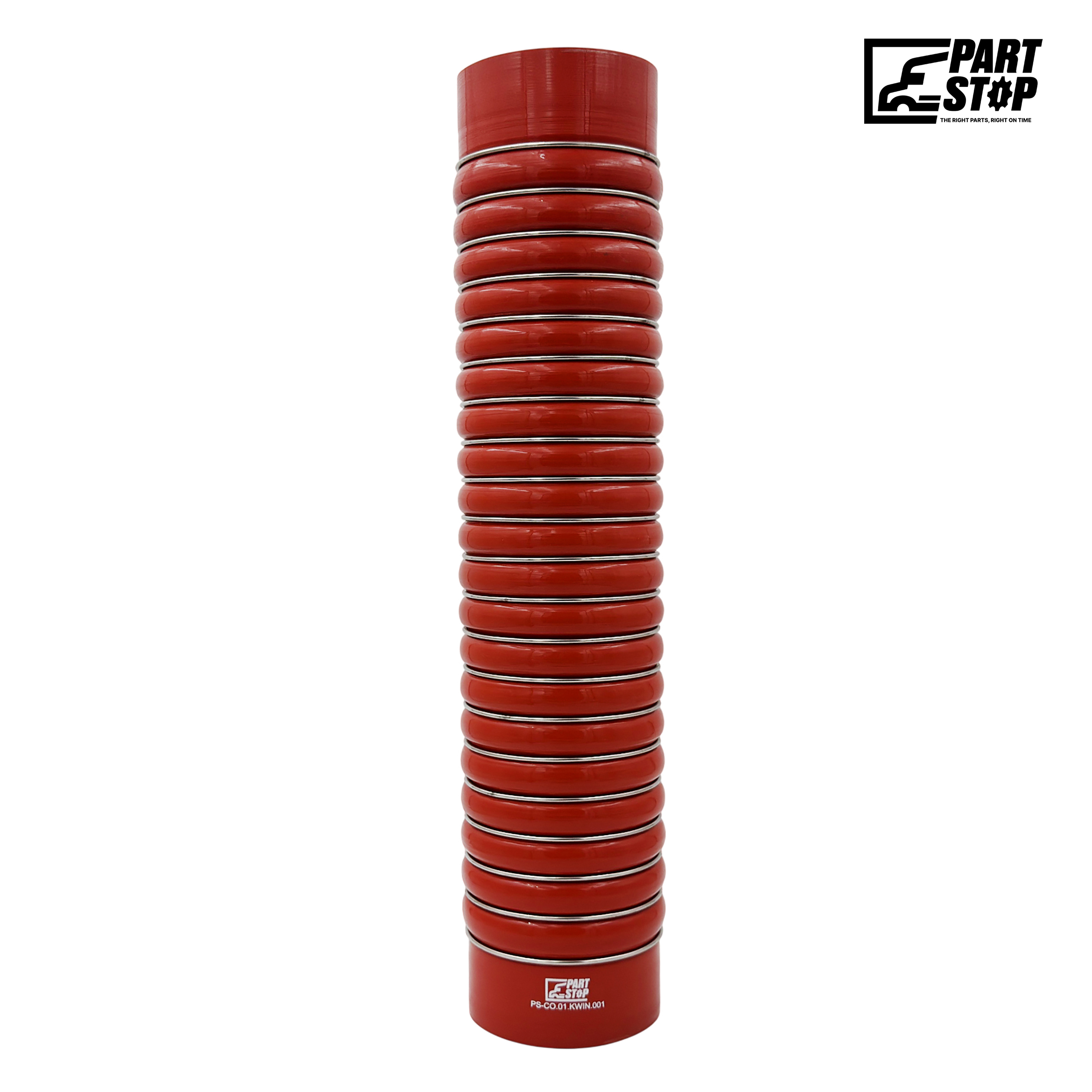 Ultra-Flex Silicone Bellows Hose - 4" ID x 21" Length - 20-Hump with 21 Stainless Steel Rings - Fits Kenworth & International F02500S352 — photo 2