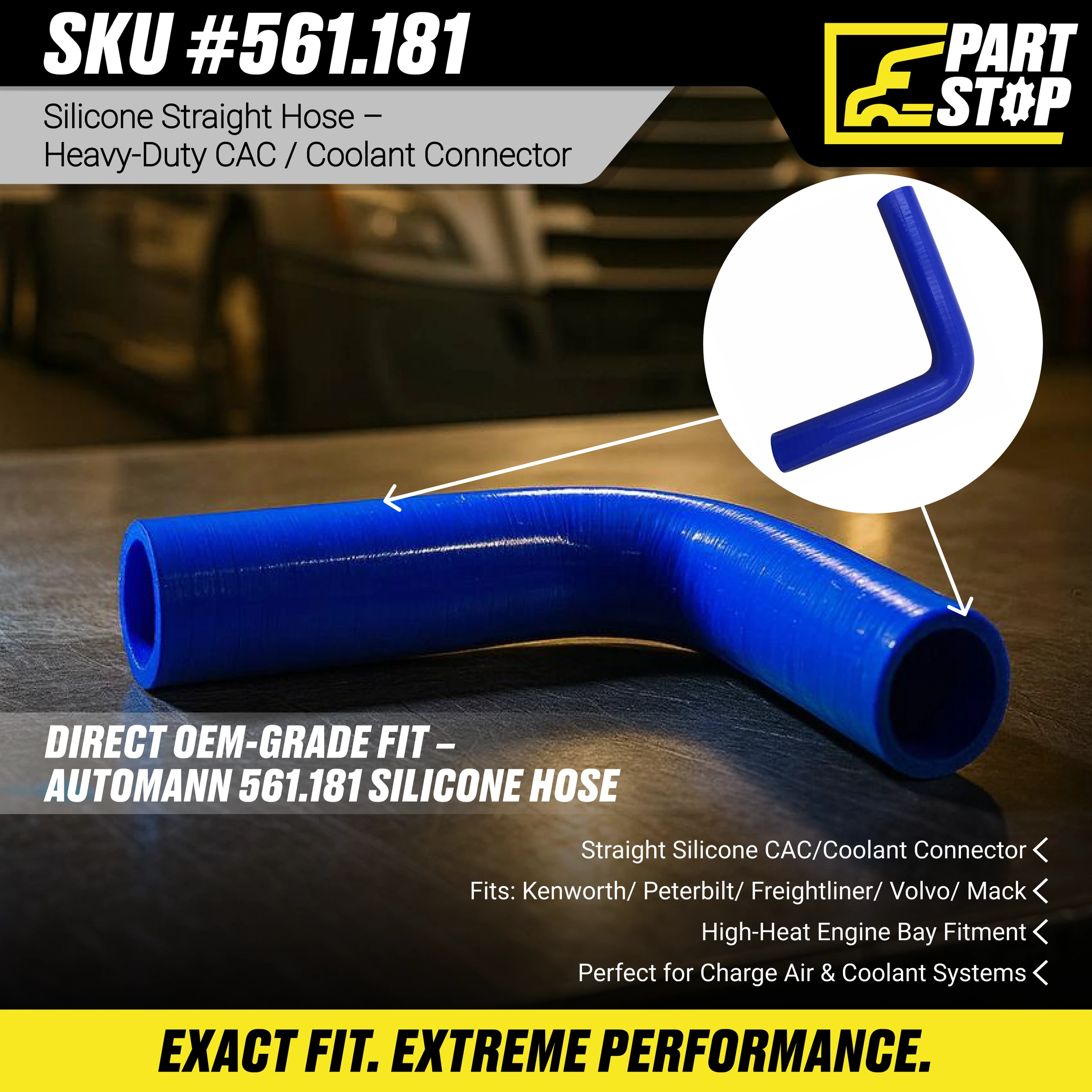 56118100 Coolant Hose Elbow 90deg ; 201363040, 78840002, 90100MK , 561.1810 — infographic