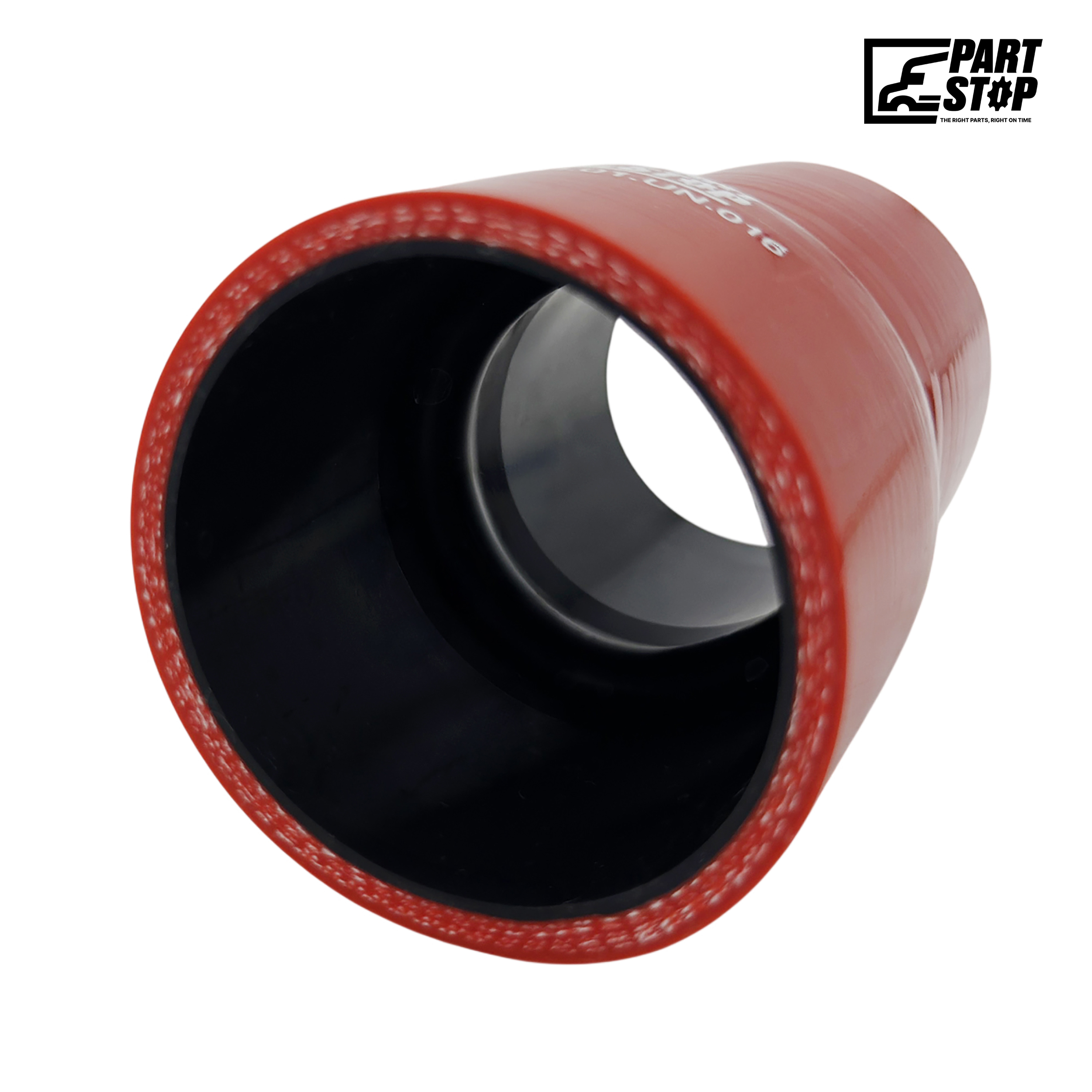 EGR Silicone Reducer Hose for Cummins ISX15 - 57mm to 48mm ID - Aramid Reinforced with Stainless Steel Ring F02486S352 — photo 2