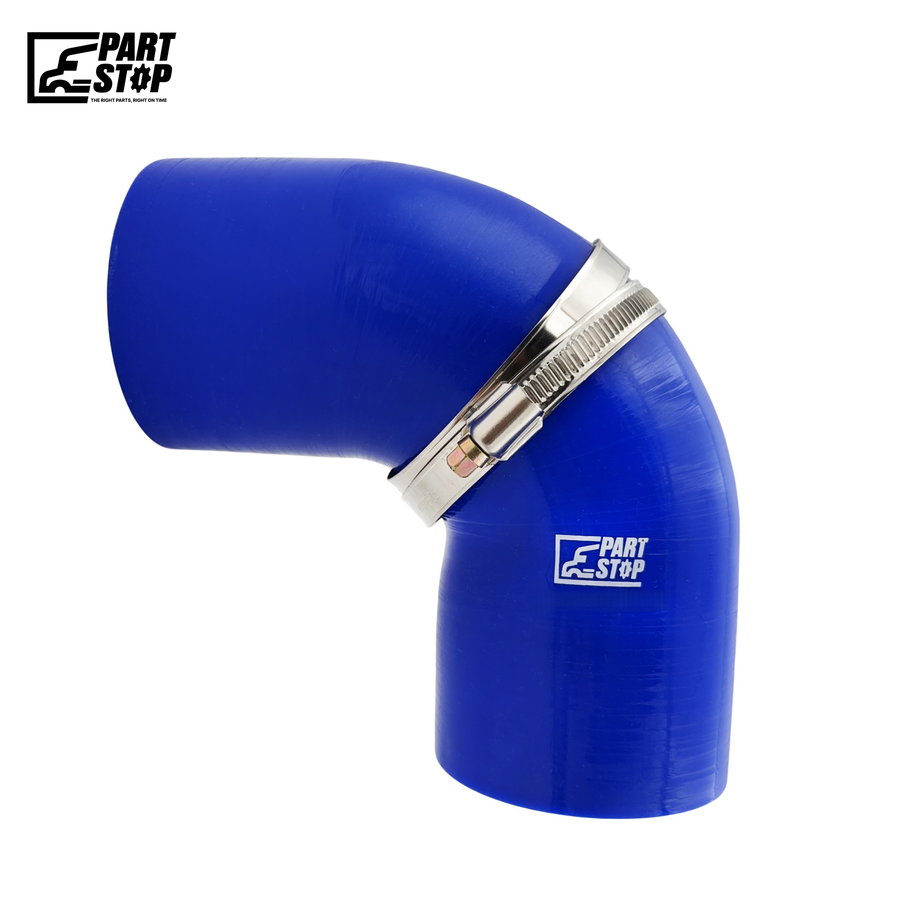 Silicone Hose, 4" ID 5"X 5" Elbow High Temp Silicone Charge Air Cooler Hose with 2 Clamps F01104S352 — photo 2