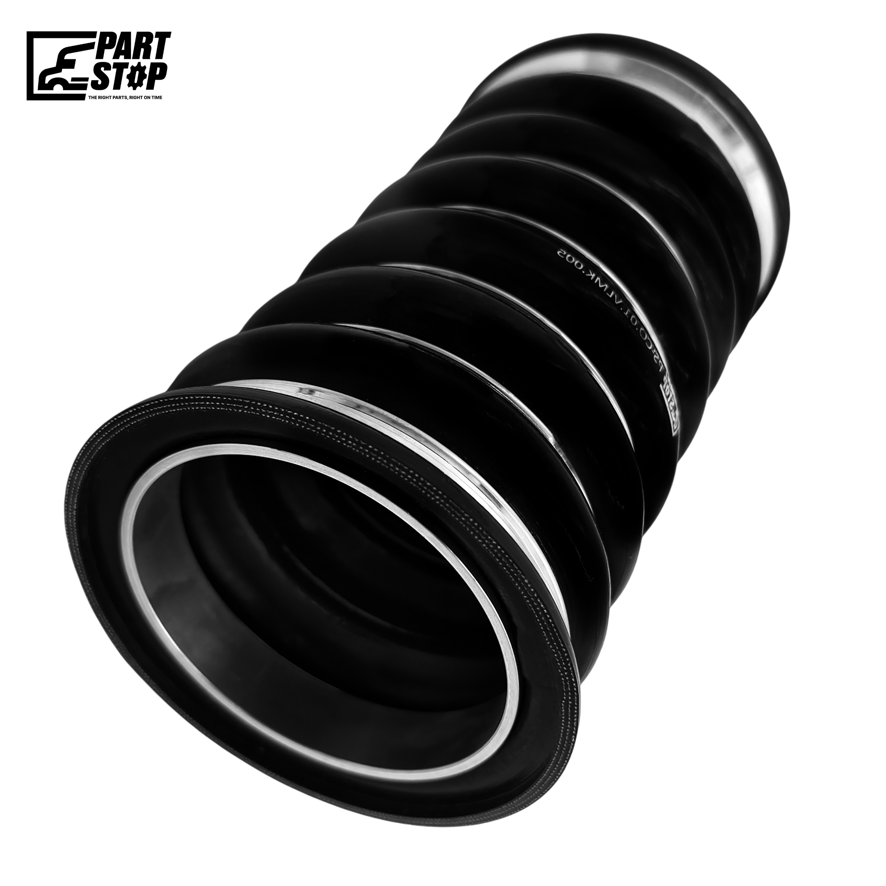 6-Hump Silicone CAC Reducer Hose - 100mm to 85mm ID - 184mm Length - Fits Volvo & Mack F02493S352