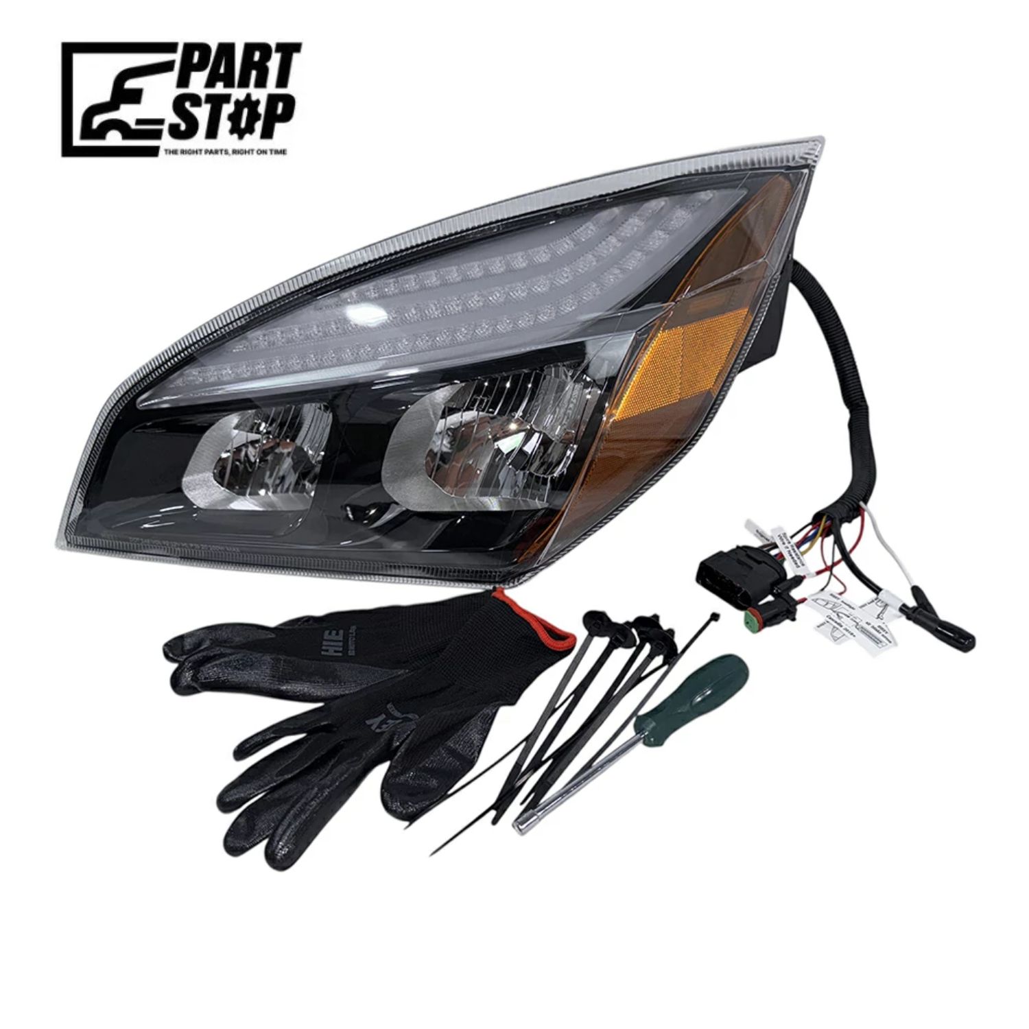 A6601512002 Driver Side Headlight Fits Freightliner Cascadia 2018-2024