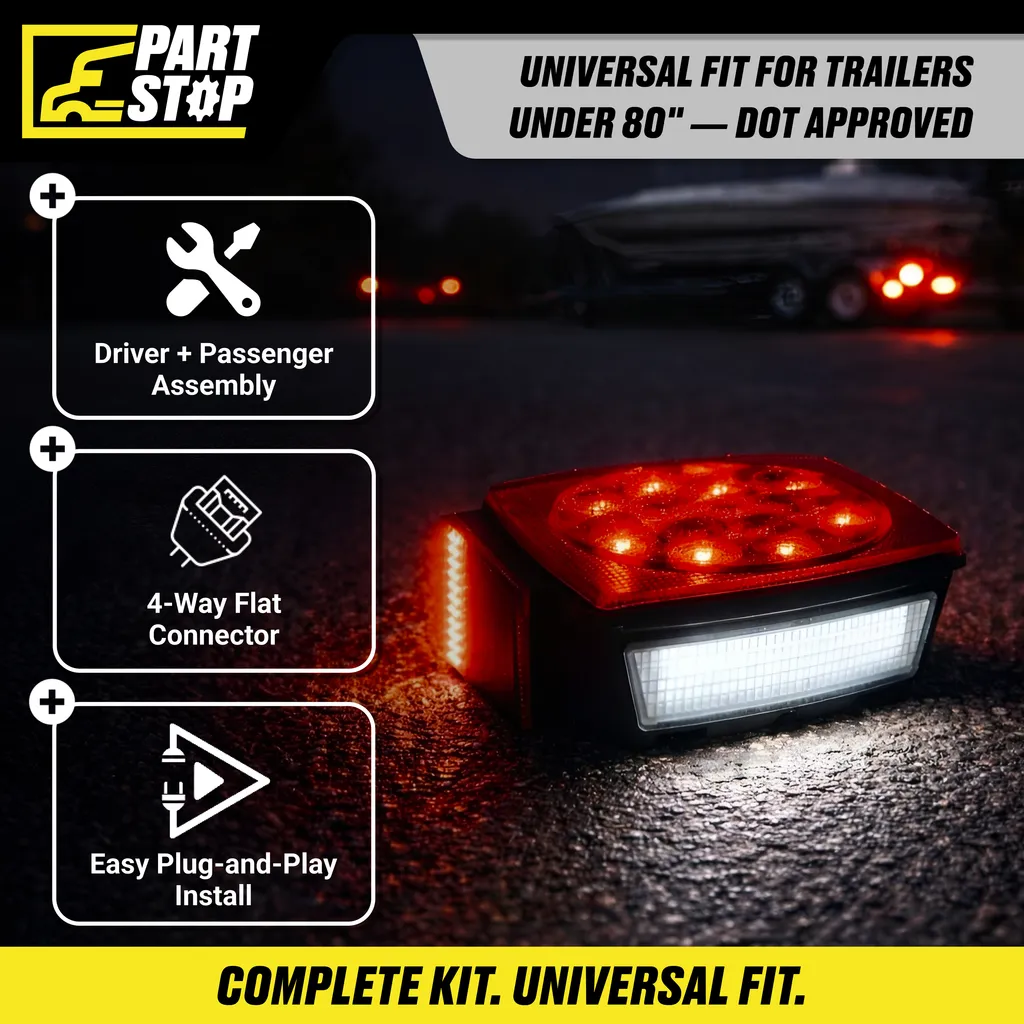 Trailer Light Kit — Complete Set (Tail + Stop/Turn + Marker) — infographic 6