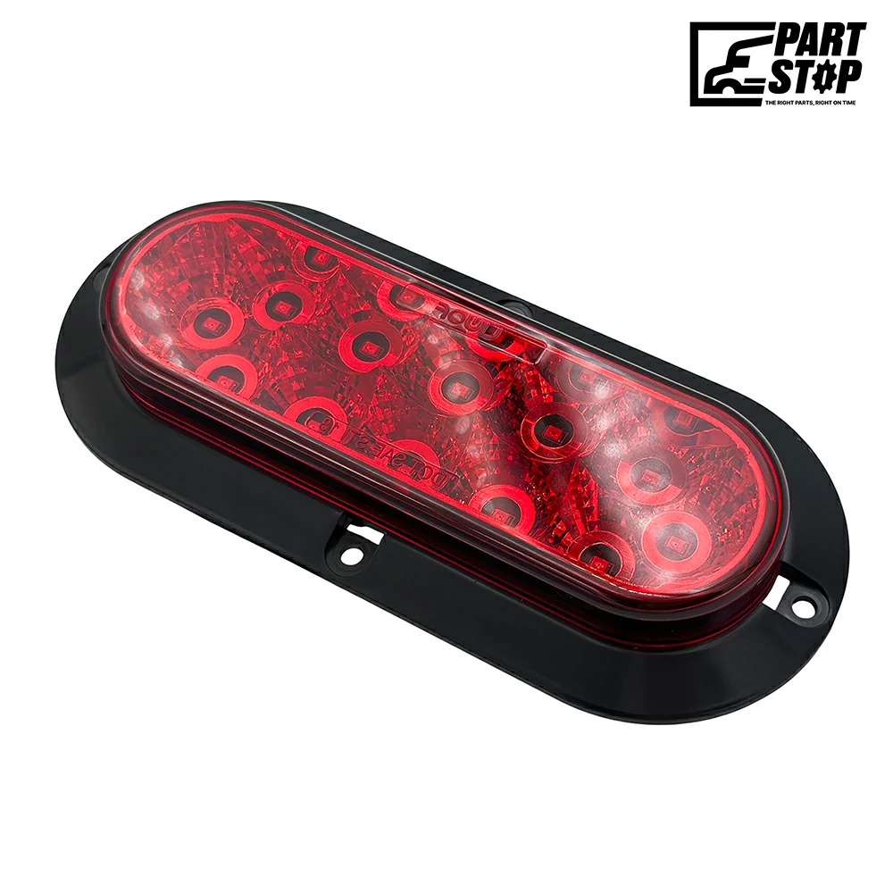 Nilight TL-01 6 inch Oval Red 10 LEDs Trailer Tail Light Stop Brake  RV , Semi — photo 2