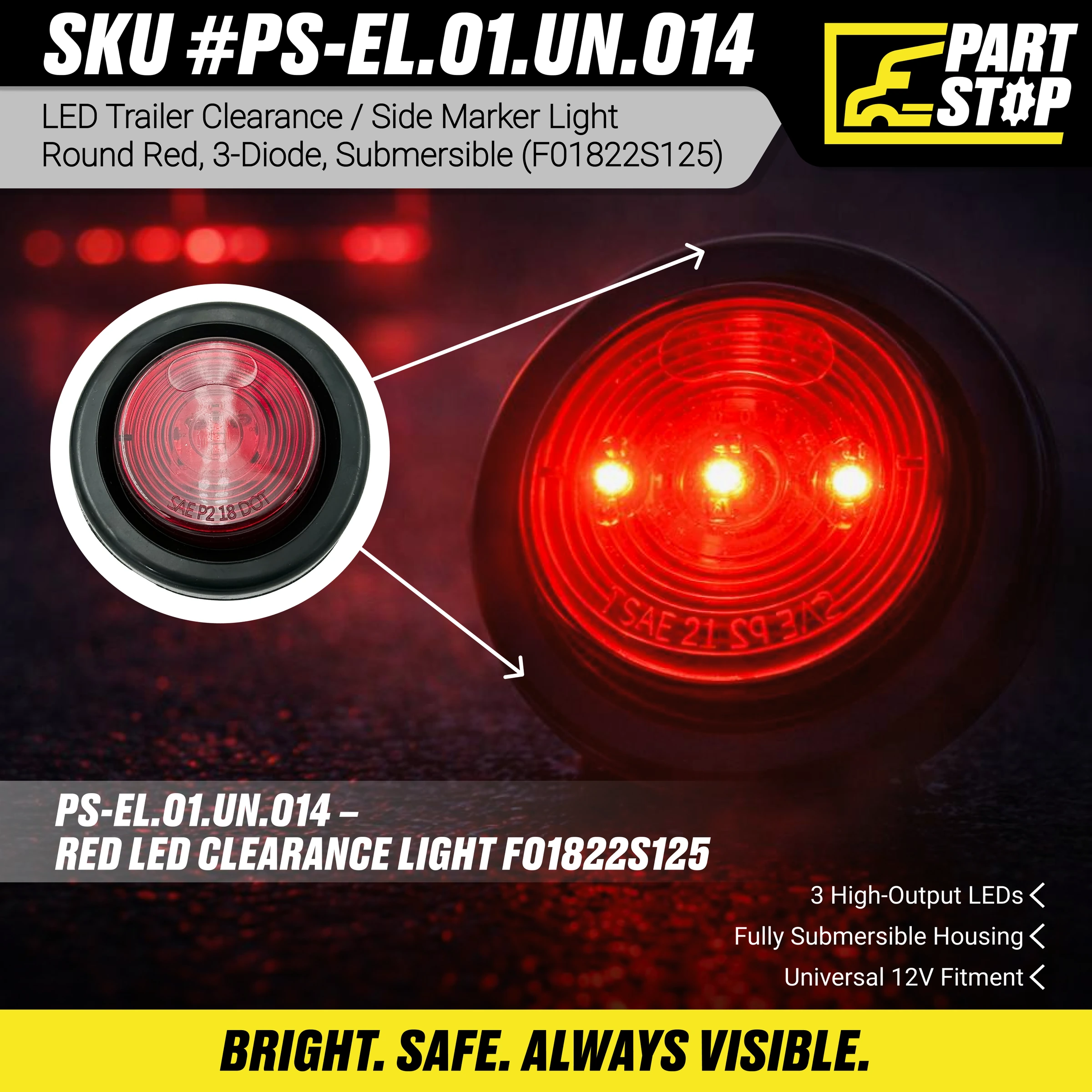 Trailer Light Kit — Complete Set (Tail + Stop/Turn + Marker) — infographic 10