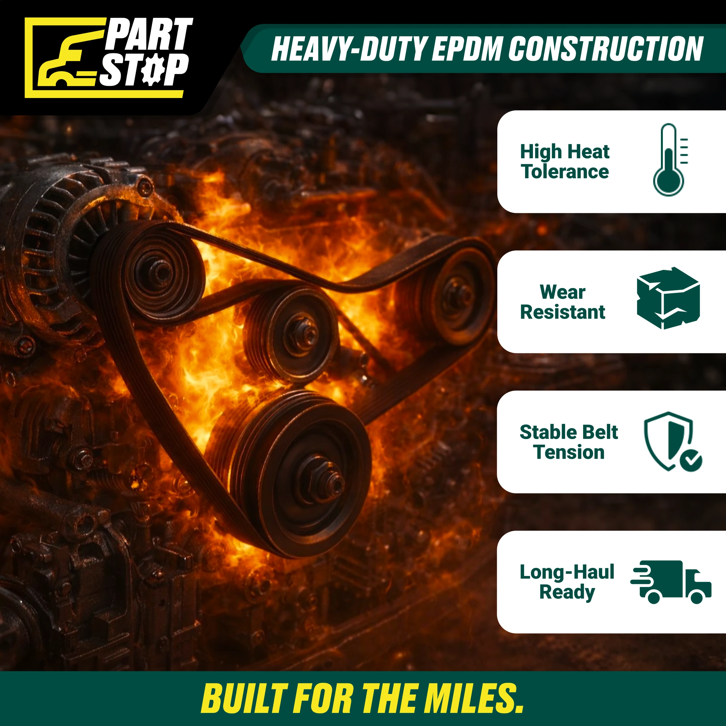 A4729931596 V-Ribbed Belt Fits Detroit 8PK3228, A4729933396, 19311095, S-29809 — infographic