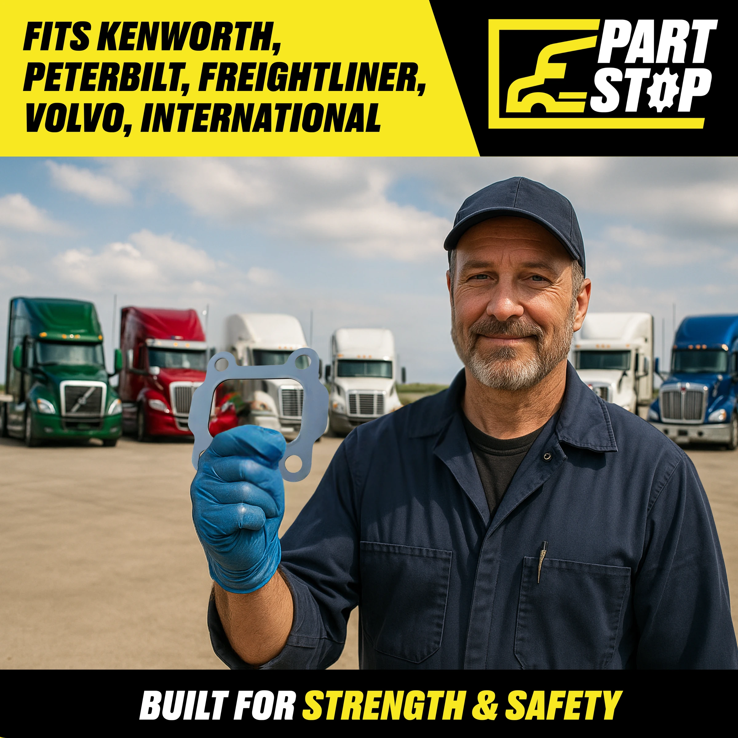 3102314 Turbo Outlet Gasket Fits Cummins ISX15 Fits Kenworth — infographic