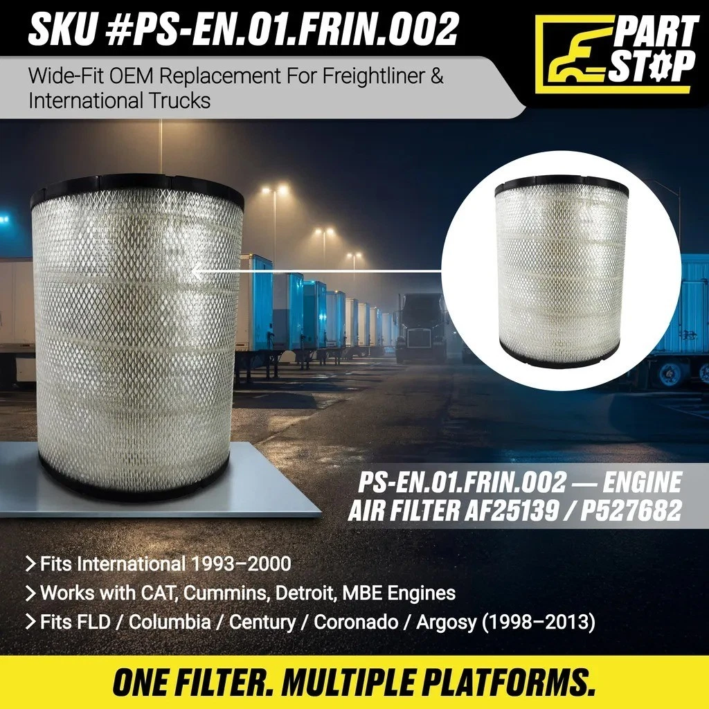 Engine Air Filter Fit Cummins C15 ISX AF25139, EAF5069, EPG150230, PAF5135 — infographic
