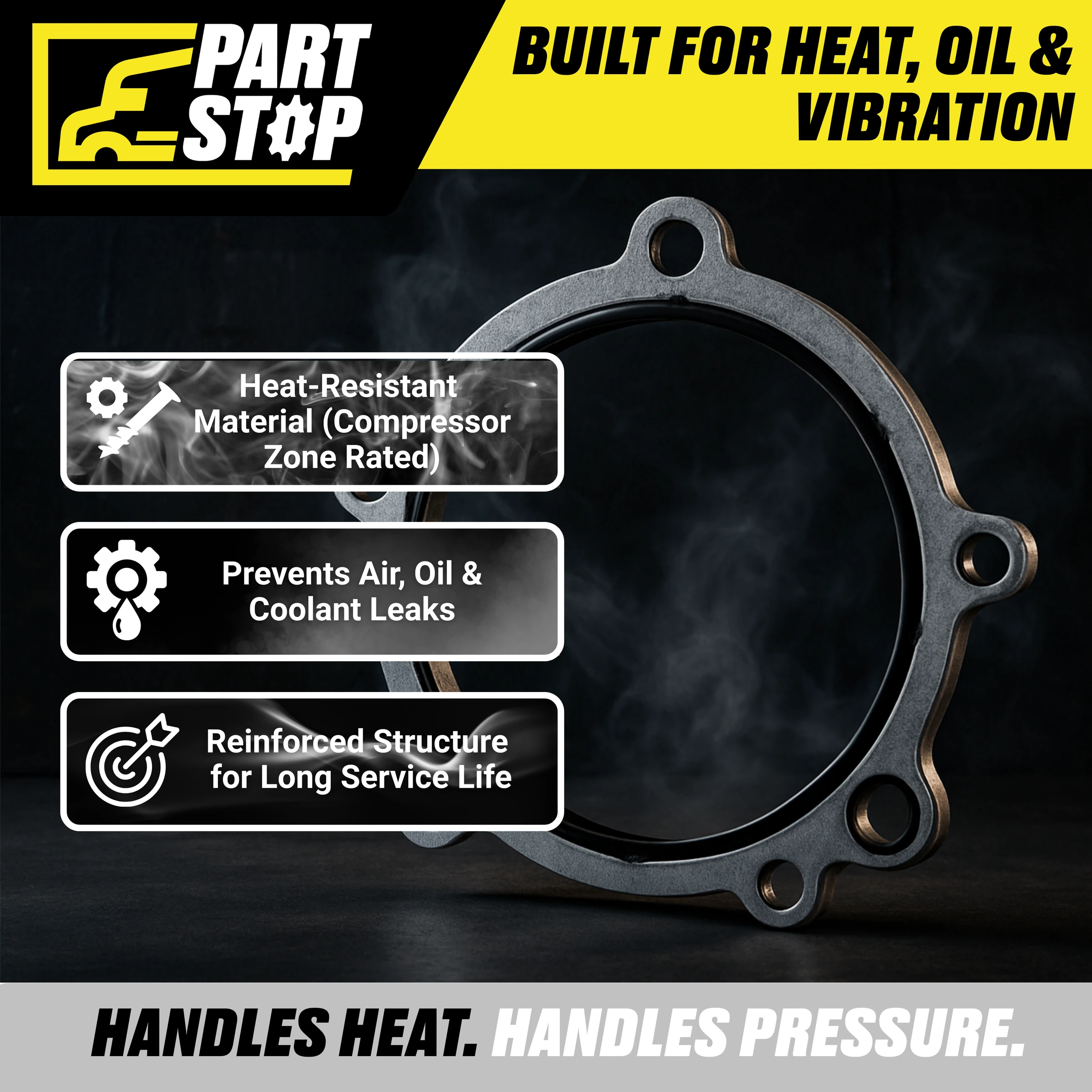 4965690 Heavy Duty Air Compressor Gasket Fits Cummins ISX — infographic