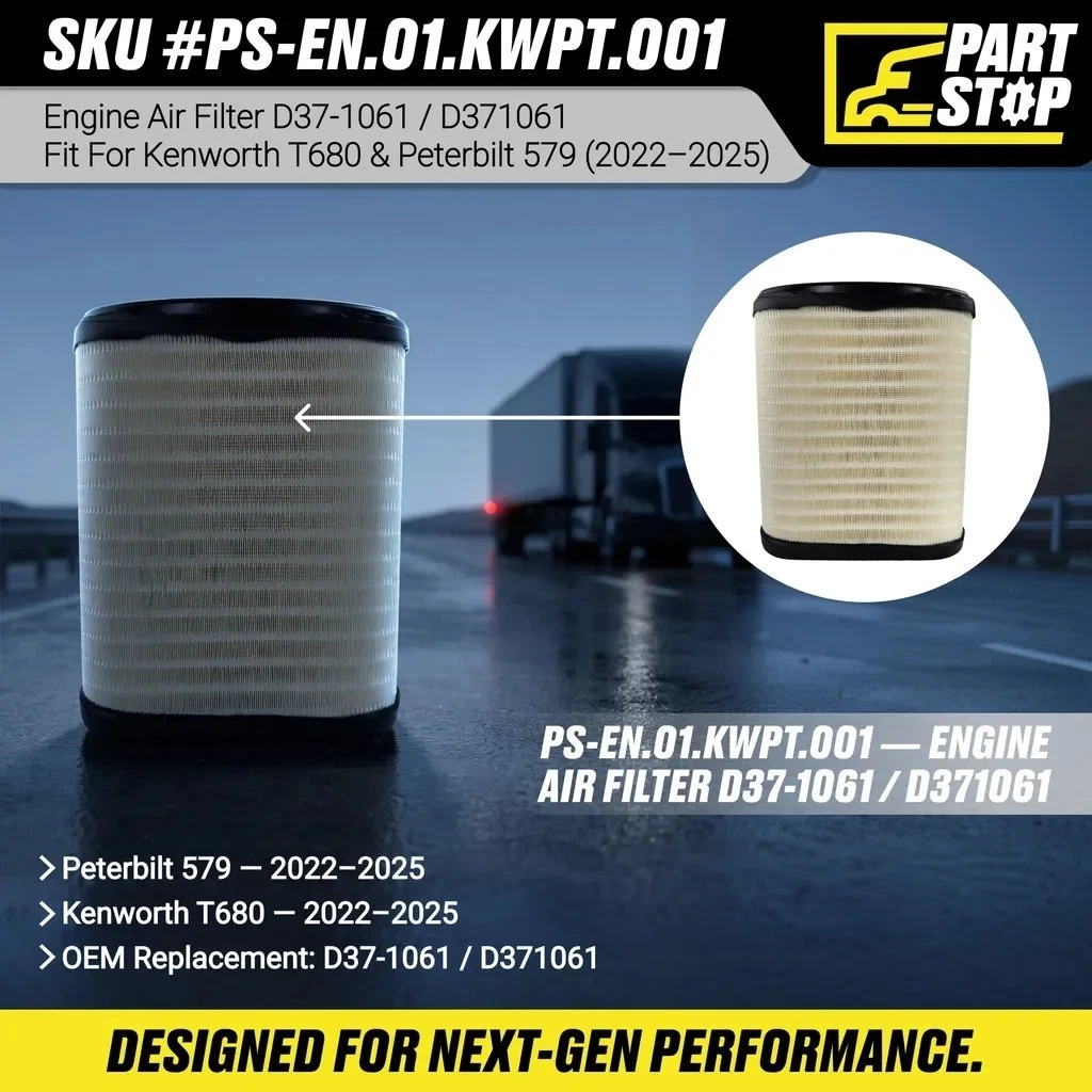 D371061 Air Filter Fits PACCAR MX-13 Fits Kenworth Peterbilt — infographic