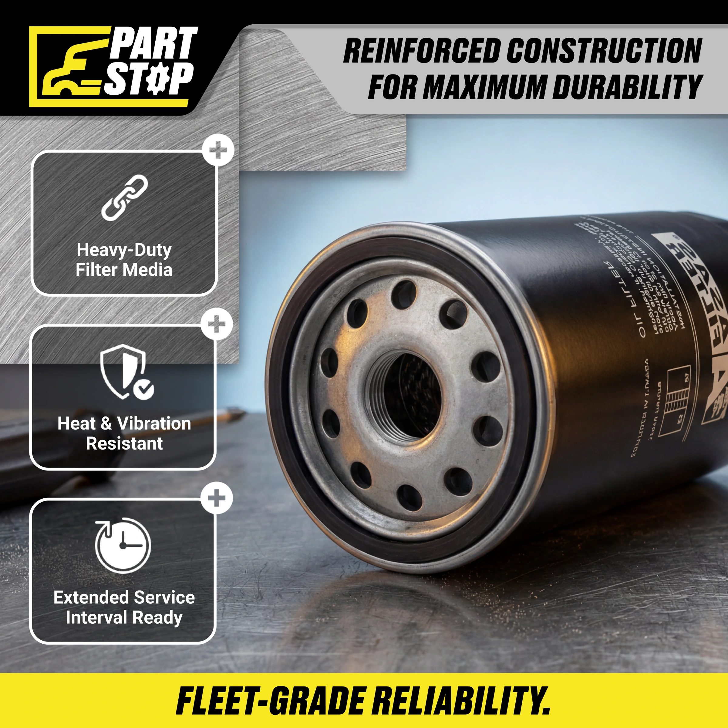P553191  Oil Filter Fits Volvo LF3476 , LF733 , P167404, HF35197, P550369 — infographic