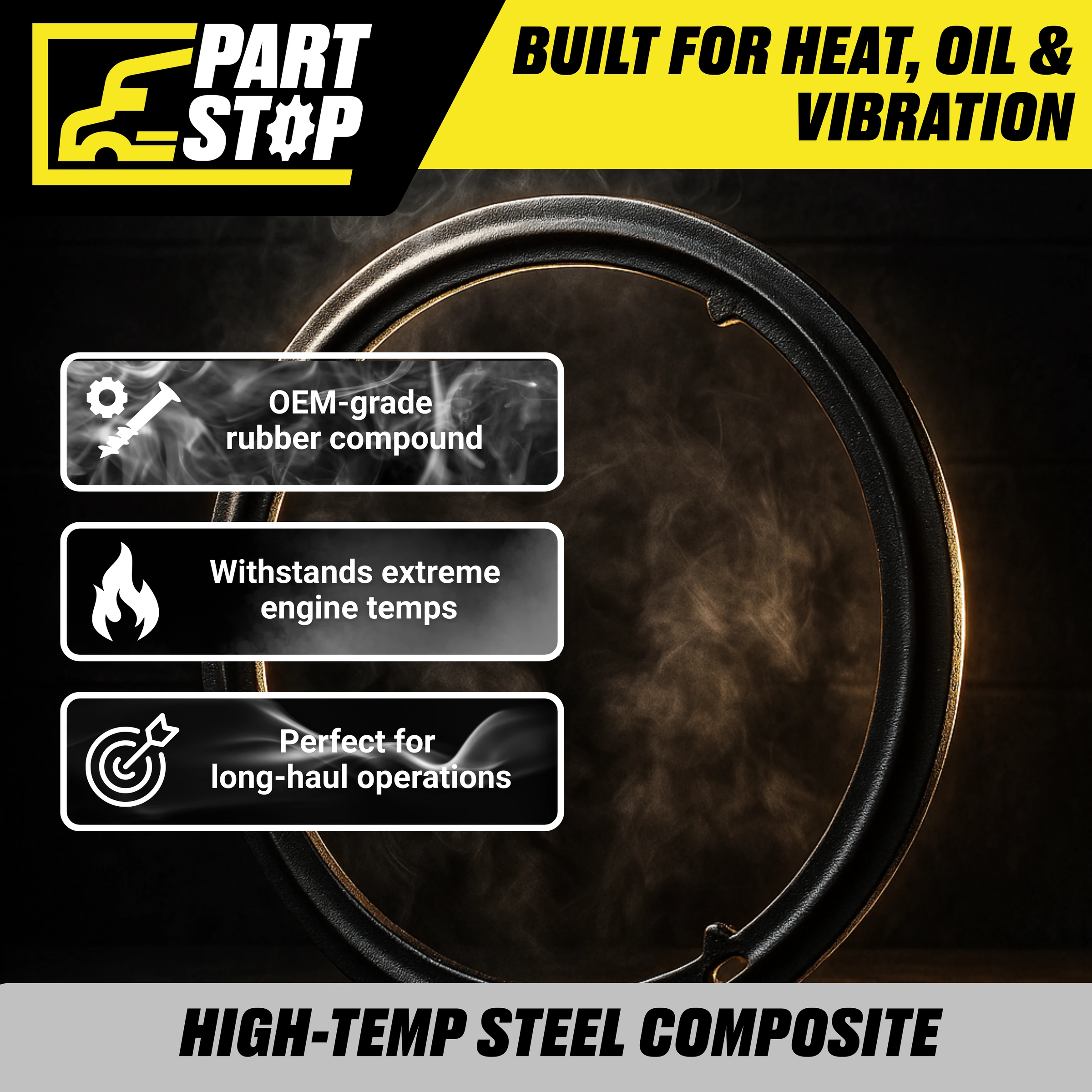 3684355 Exhaust Gasket Fits Cummins ISX Peterbilt Fits Kenworth — infographic