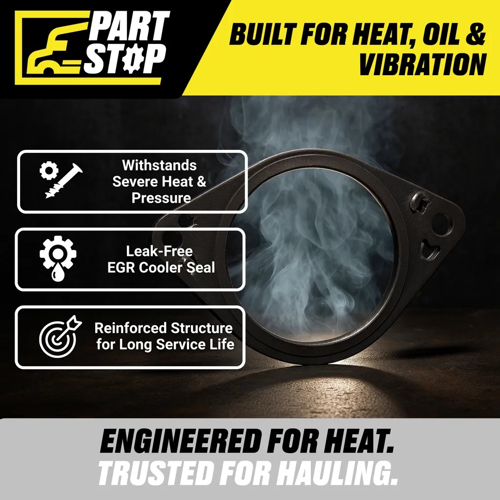 3683537  EGR Valve Gasket Fits International/Navistar 2012-2023 Aftermarket — infographic