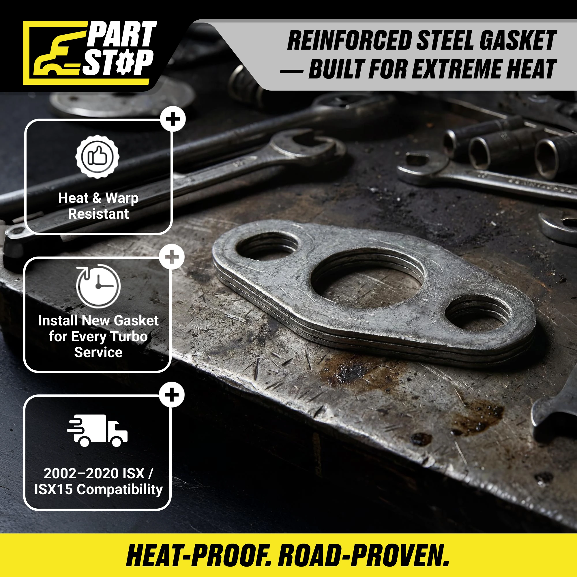 3101268 Turbo Gasket Fits Cummins ISX15 Fits Freightliner — infographic