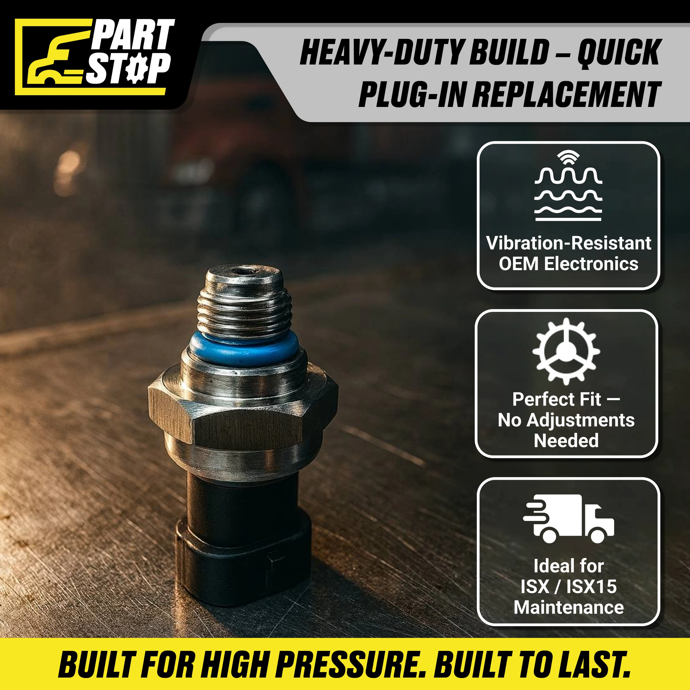 4921499 Fuel Pressure Sensor Fits Cummins ISX  High Quality 6 months Warranty — infographic