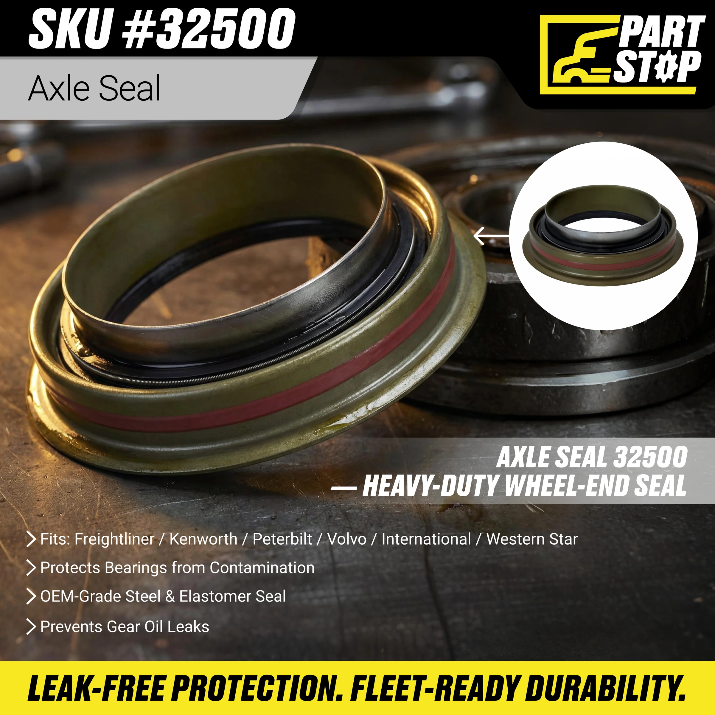 A11205X2728 Differential Pinion Seal Fits Meritor/Mack MACK Universal Direct — infographic