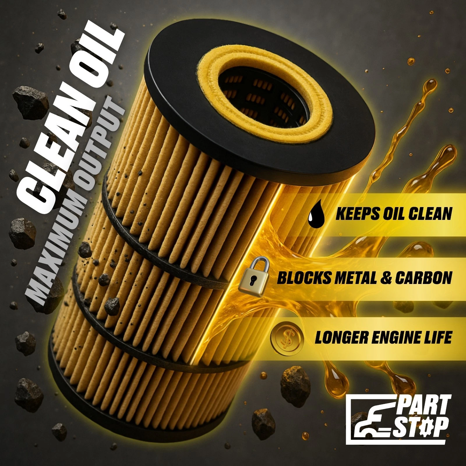 A4731800909 Engine Oil Filter Fits Detroit DD13 DD15 2008-2023 — infographic