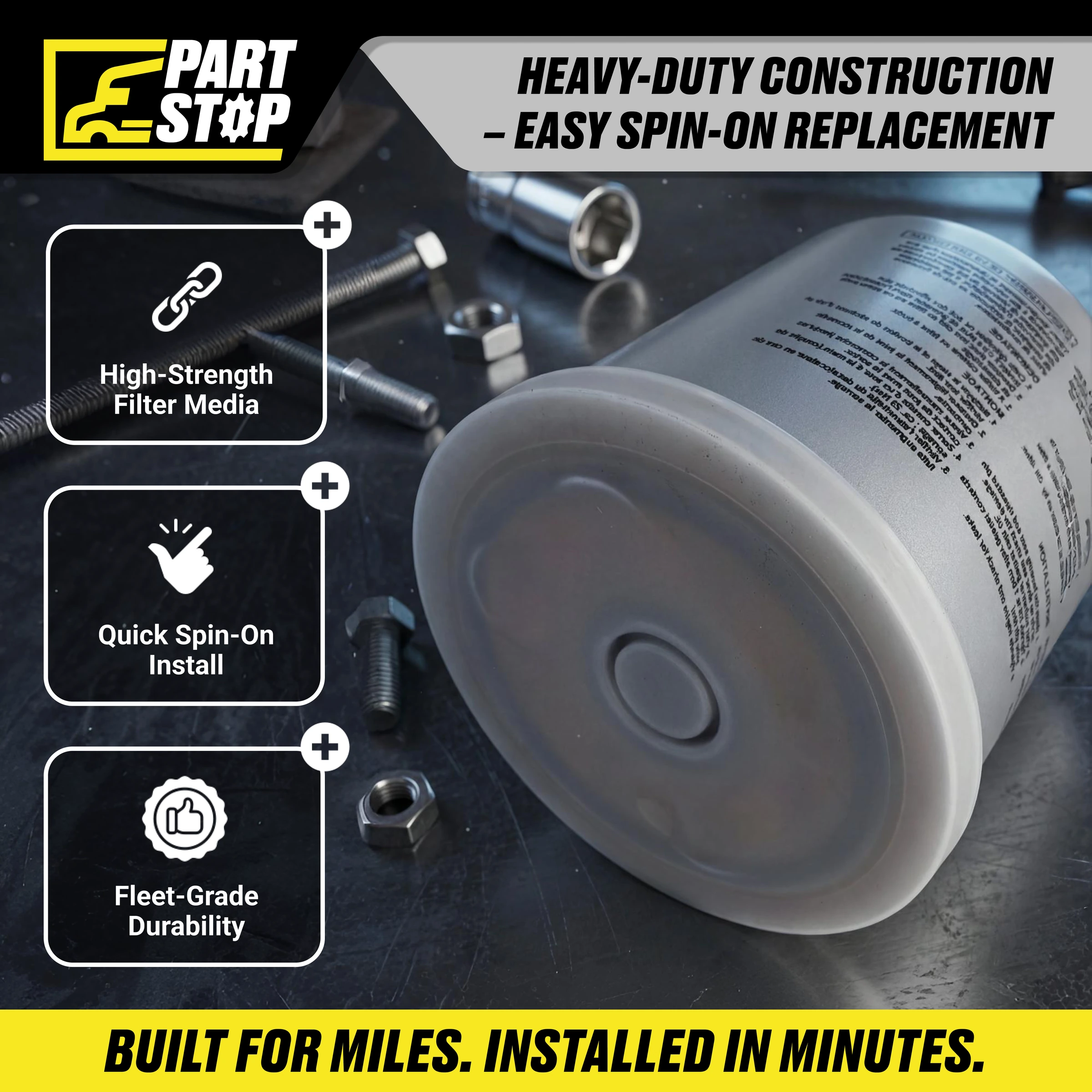 AD27750 Spin-On Air Dryer Cartridge Filter Fits Volvo/Kenworth — infographic