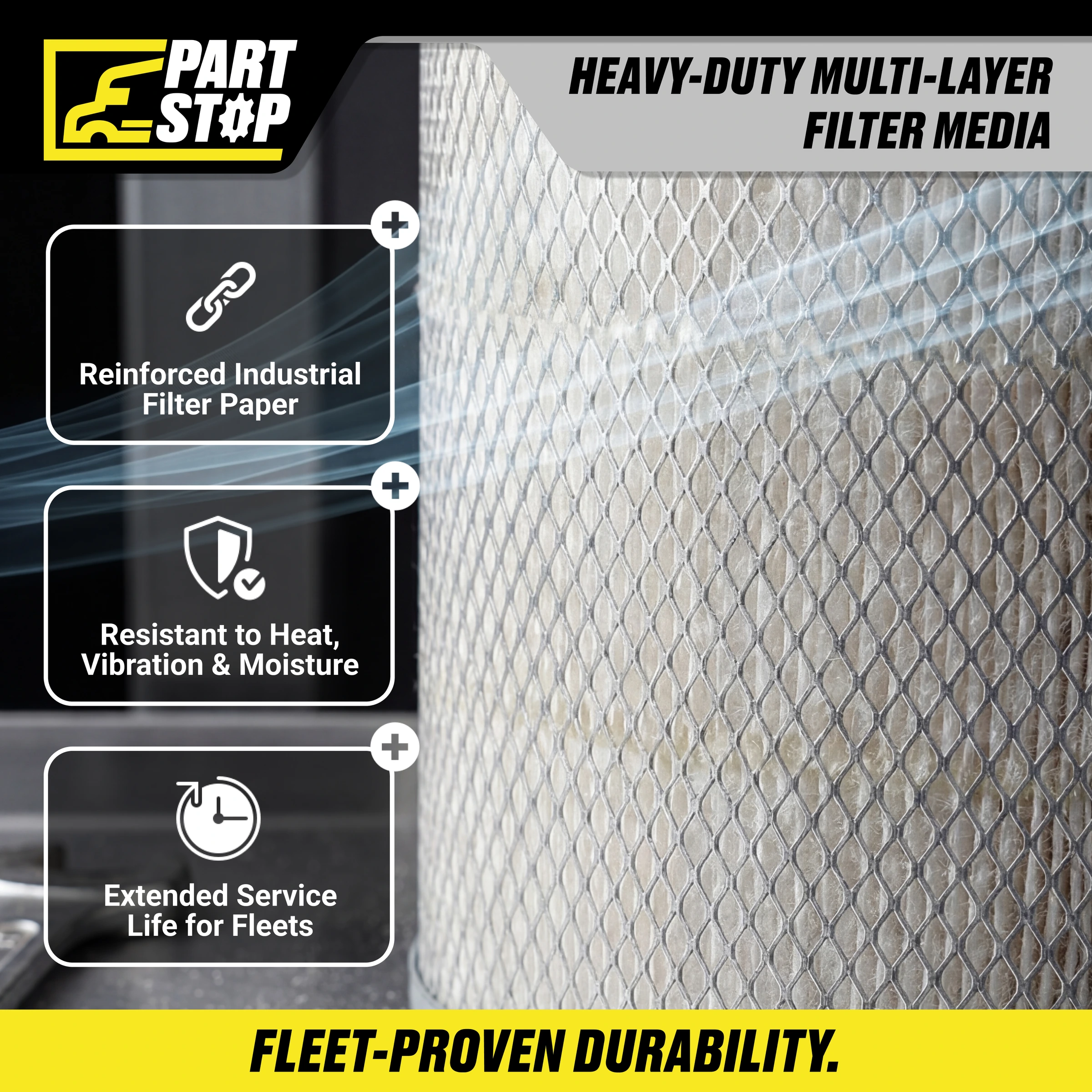 AF26103 Engine Air Filter Fits International/Kenworth CUMMINS Replacement — infographic