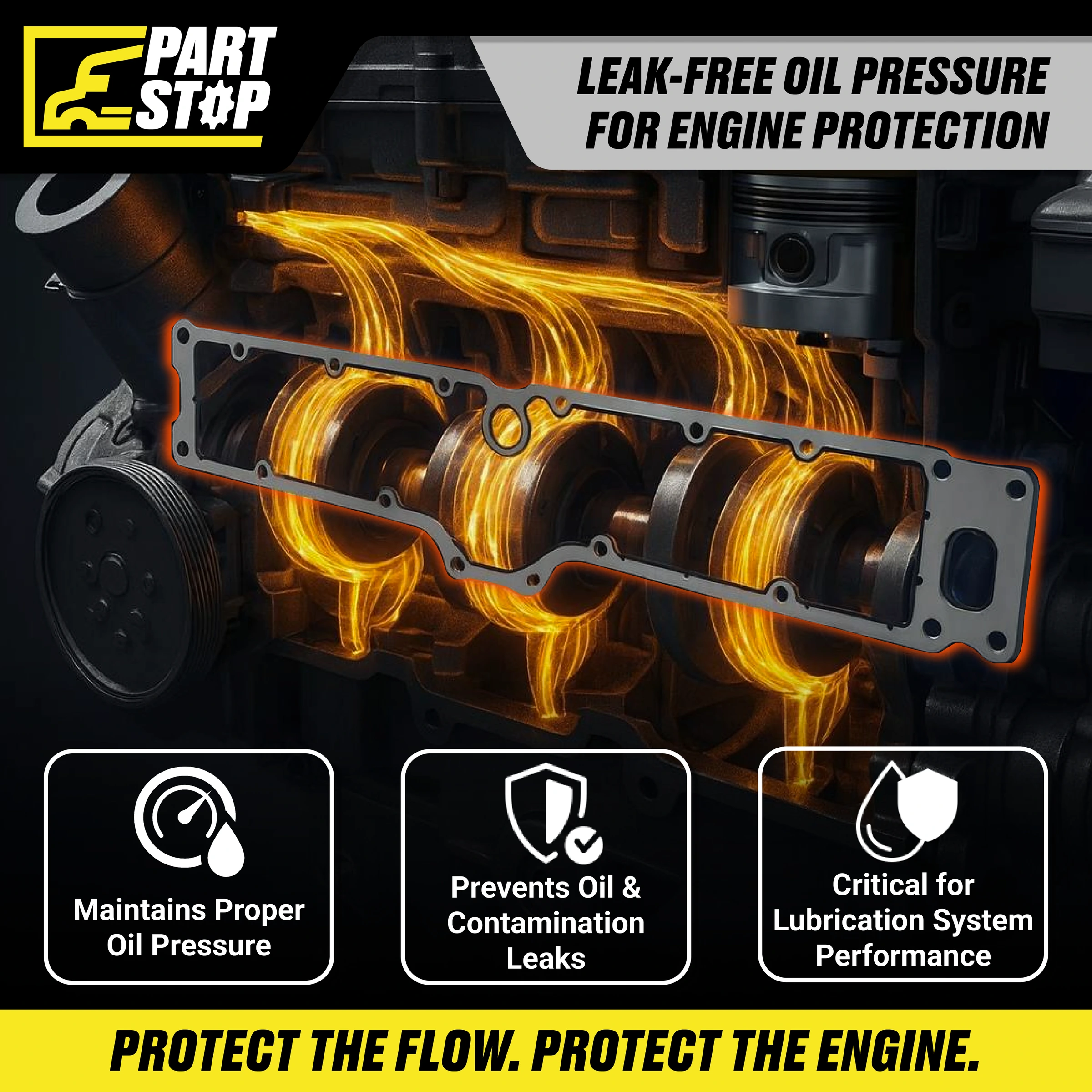 Oil Cooler Housing Gasket Fits Cummins ISX HQ , ISX & QSX Engines 3104232 — infographic