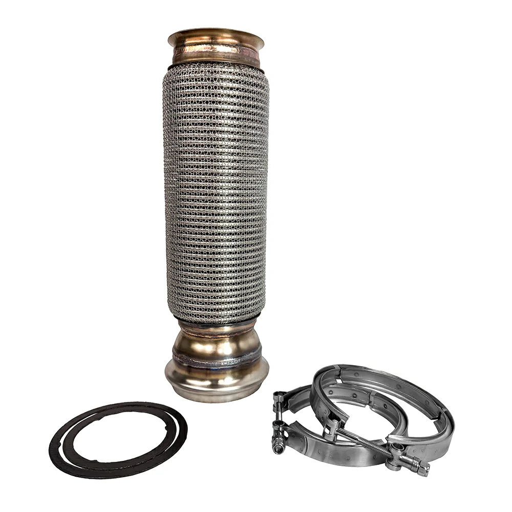 21959395  Stainless Exhaust Flex Pipe Fits Freightliner Cascadia DD15 21428536 — photo 2
