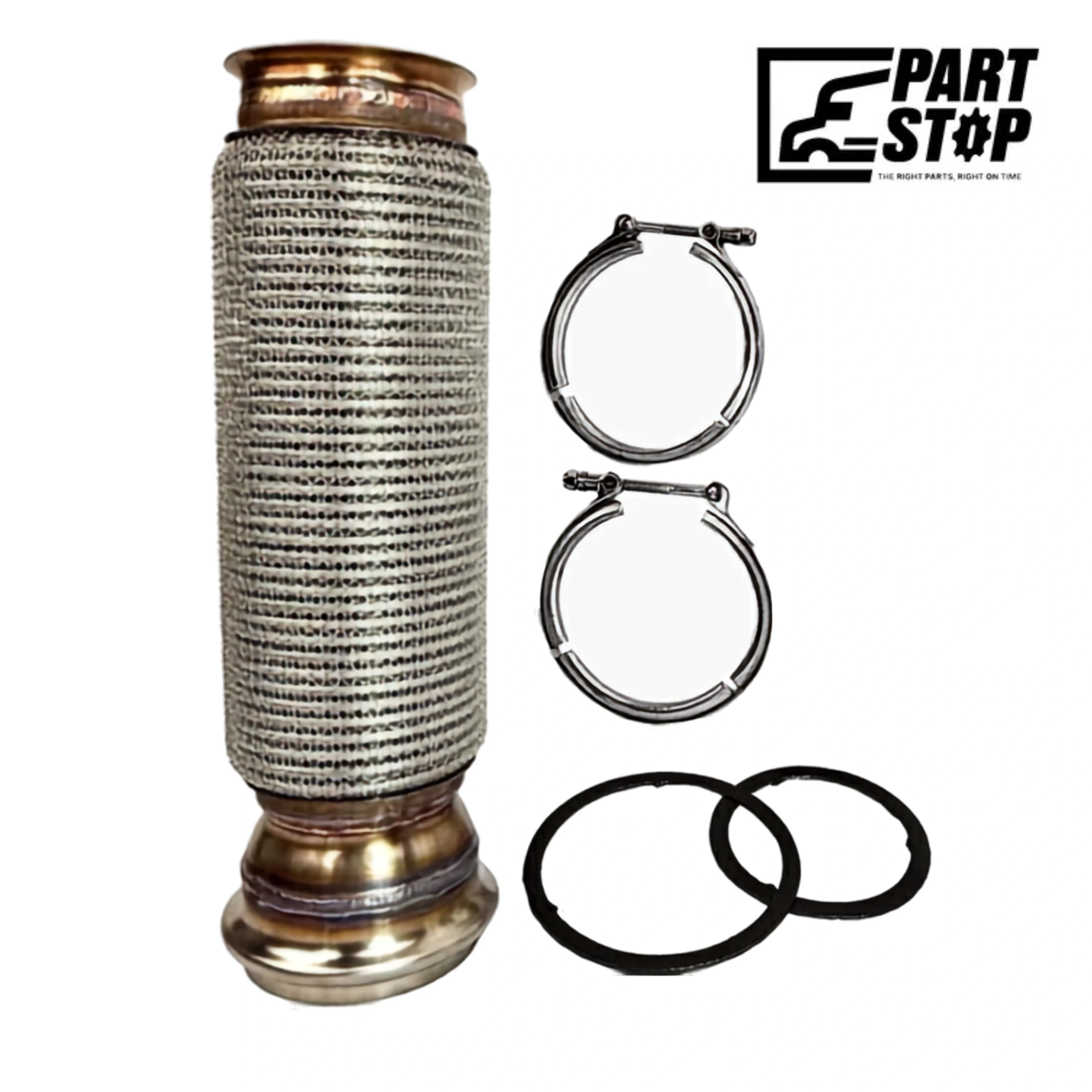 21959395  Stainless Exhaust Flex Pipe Fits Freightliner Cascadia DD15 21428536