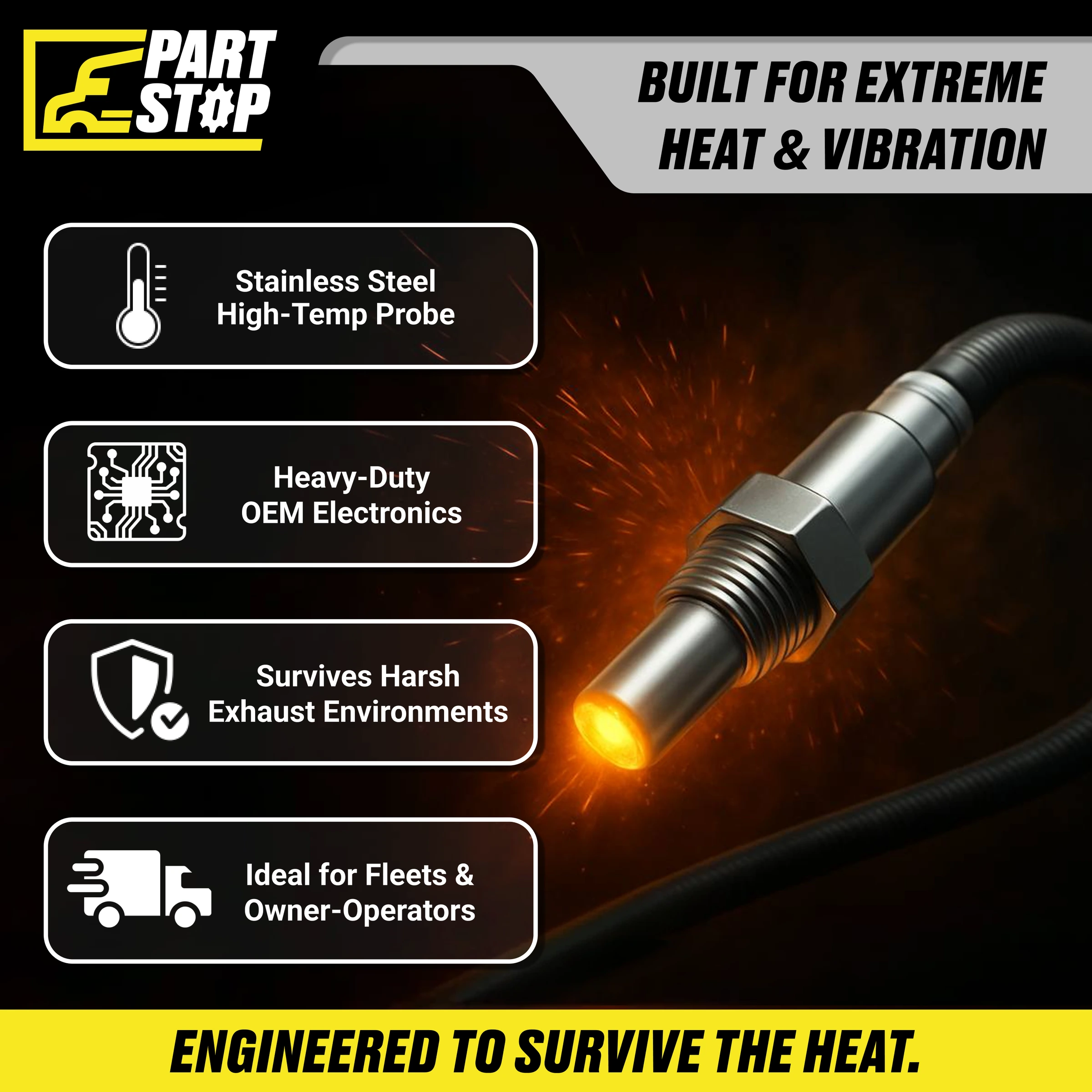 2894945 NOx Sensor Fits Cummins ISX15 ISX Fits Kenworth Peterbilt — infographic