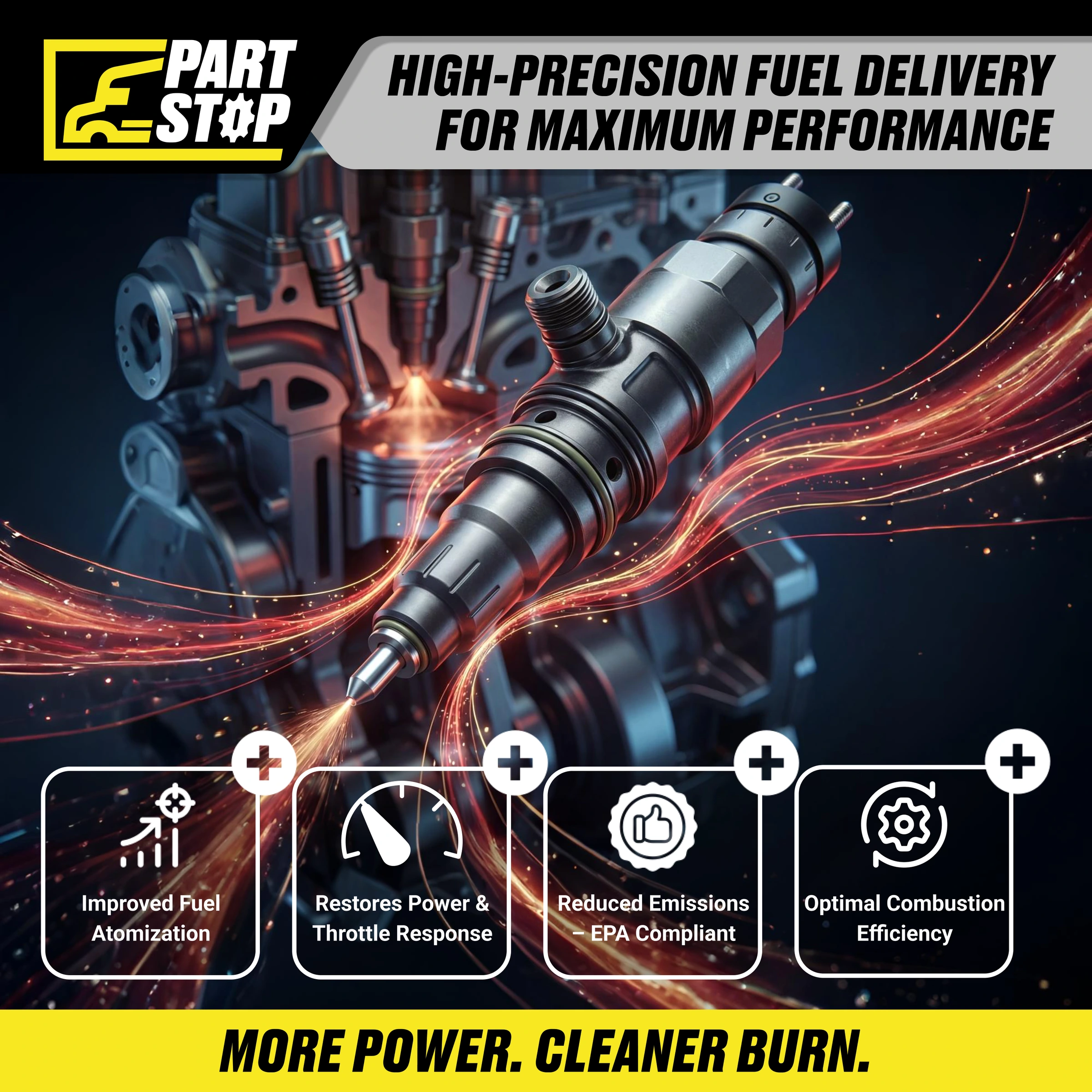 RA4600701387 Fuel Injector Fits DD15 DD16 Fits Freightliner Western Star — infographic