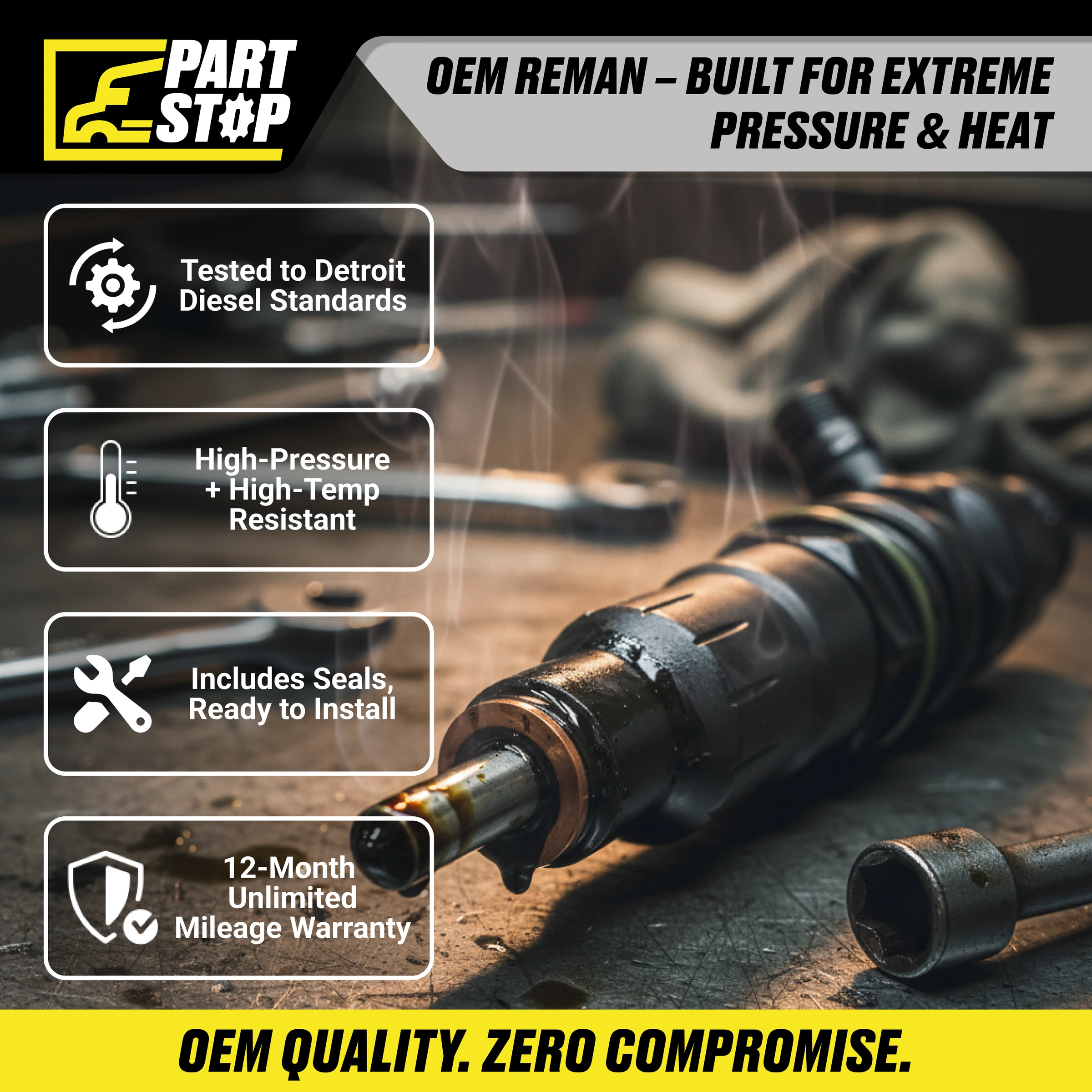 RA4600701387 Fuel Injector Fits DD15 DD16 Fits Freightliner Western Star — infographic