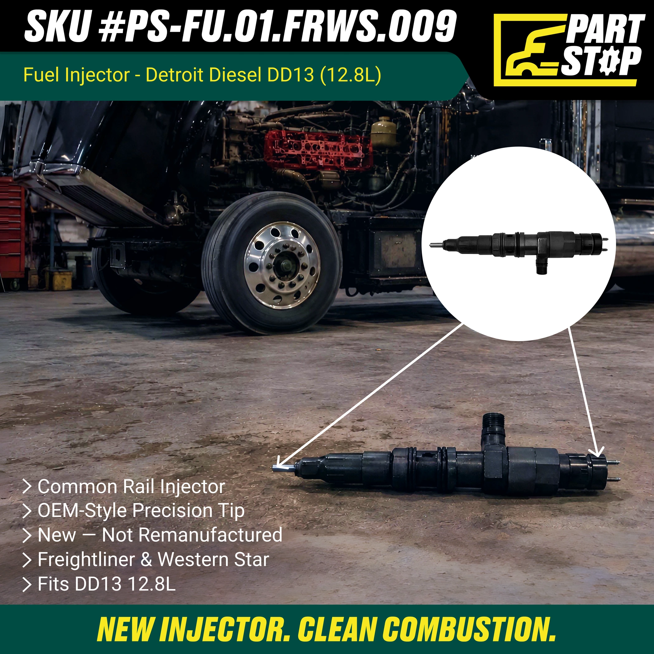 Fuel Injector Fits Detroit DD13 DD15 DD16 A4710700187 — infographic