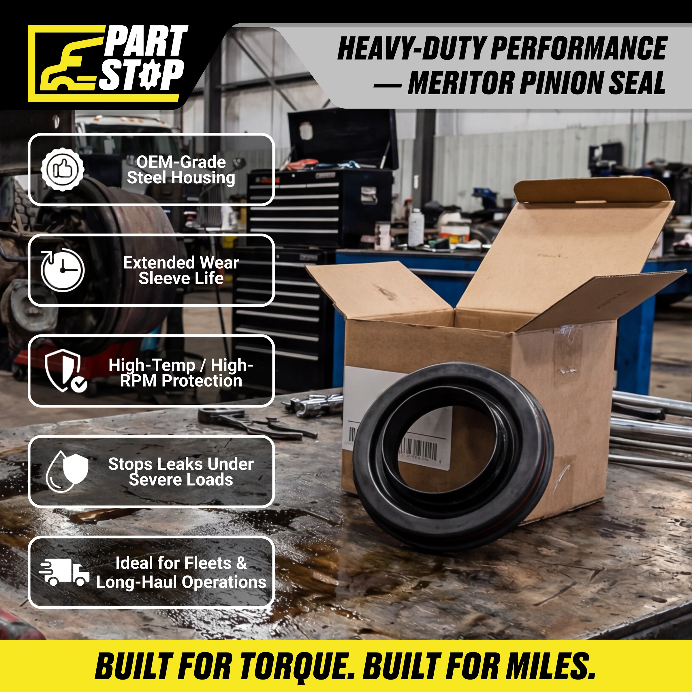CR30009 Fits Meritor/Mack Rear Axle Oil Seal Universal A1-1205Z2730  Aftermarket — infographic