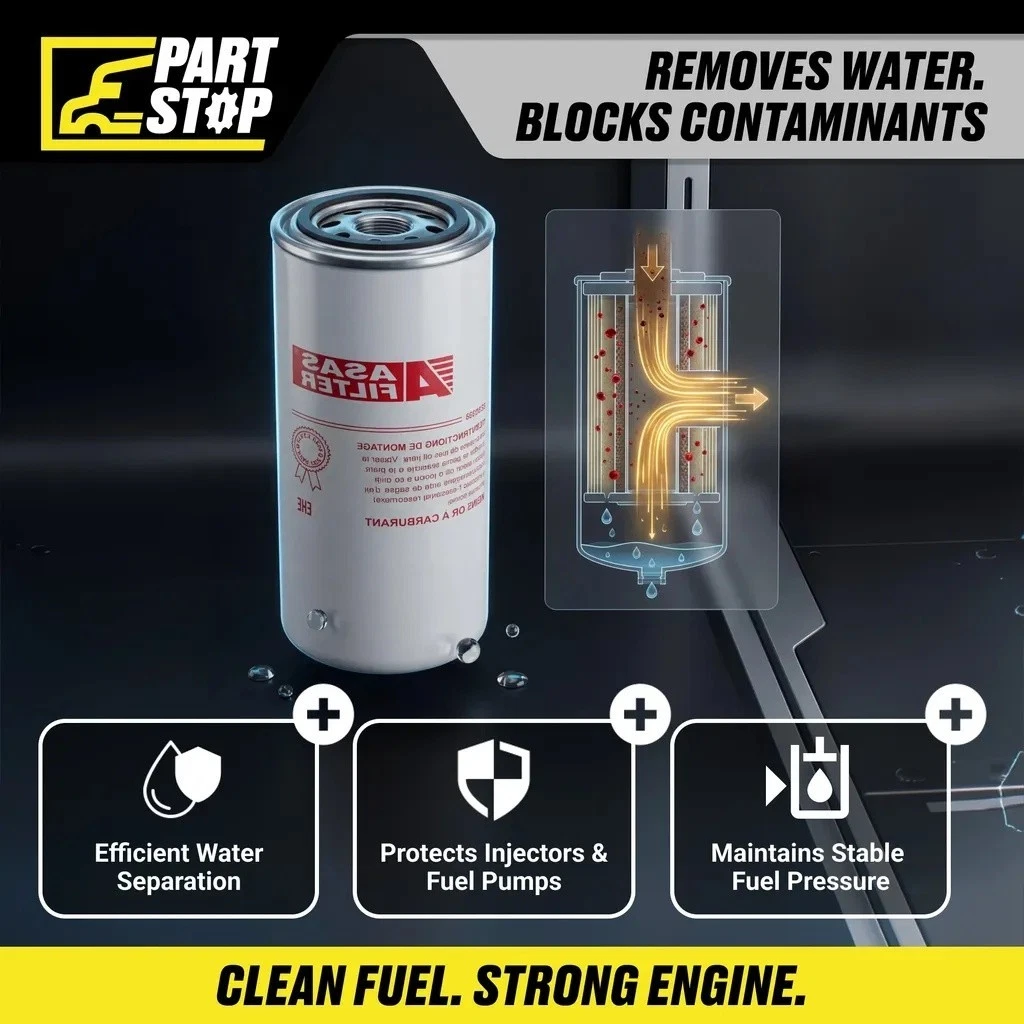 P551000 Fuel/Water Separator Filter  Cumminsc FS1000 P-FF1833M , 1R0716, FS1001 — infographic