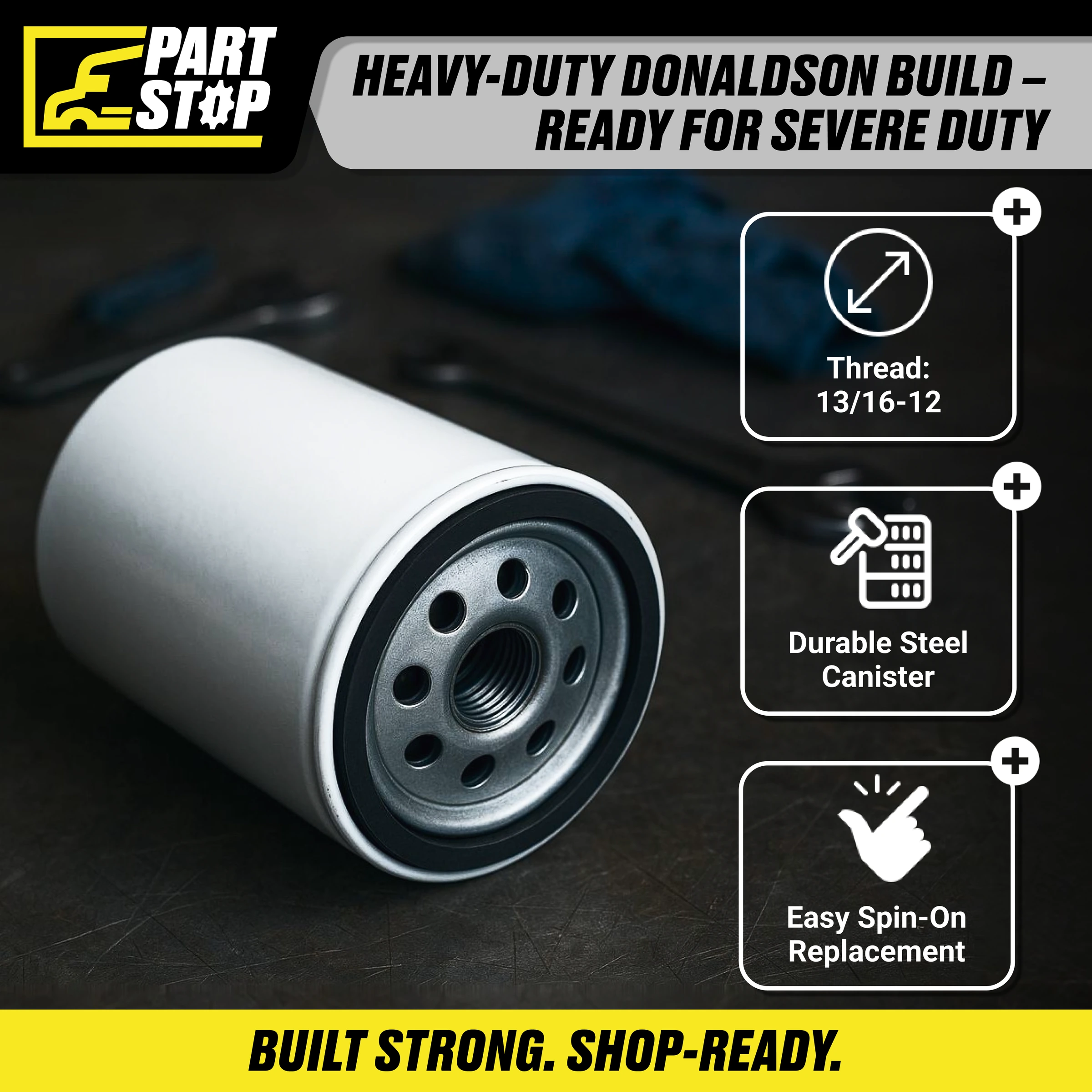 P556916 Diesel Fuel Filter Fits Freightliner DD13 DD15 DD16 — infographic